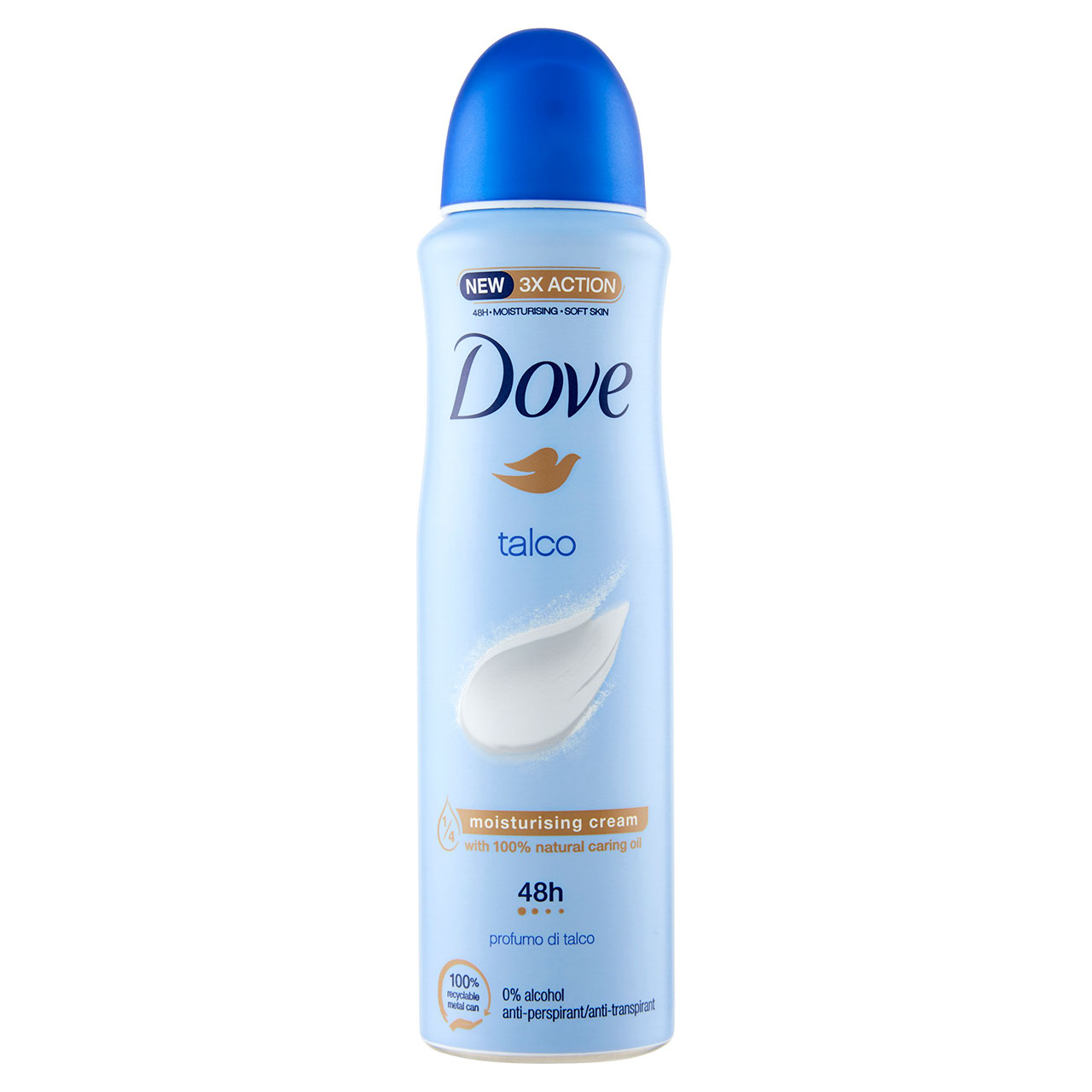 Dove talco profumo di talco anti-perspirant 150 ml