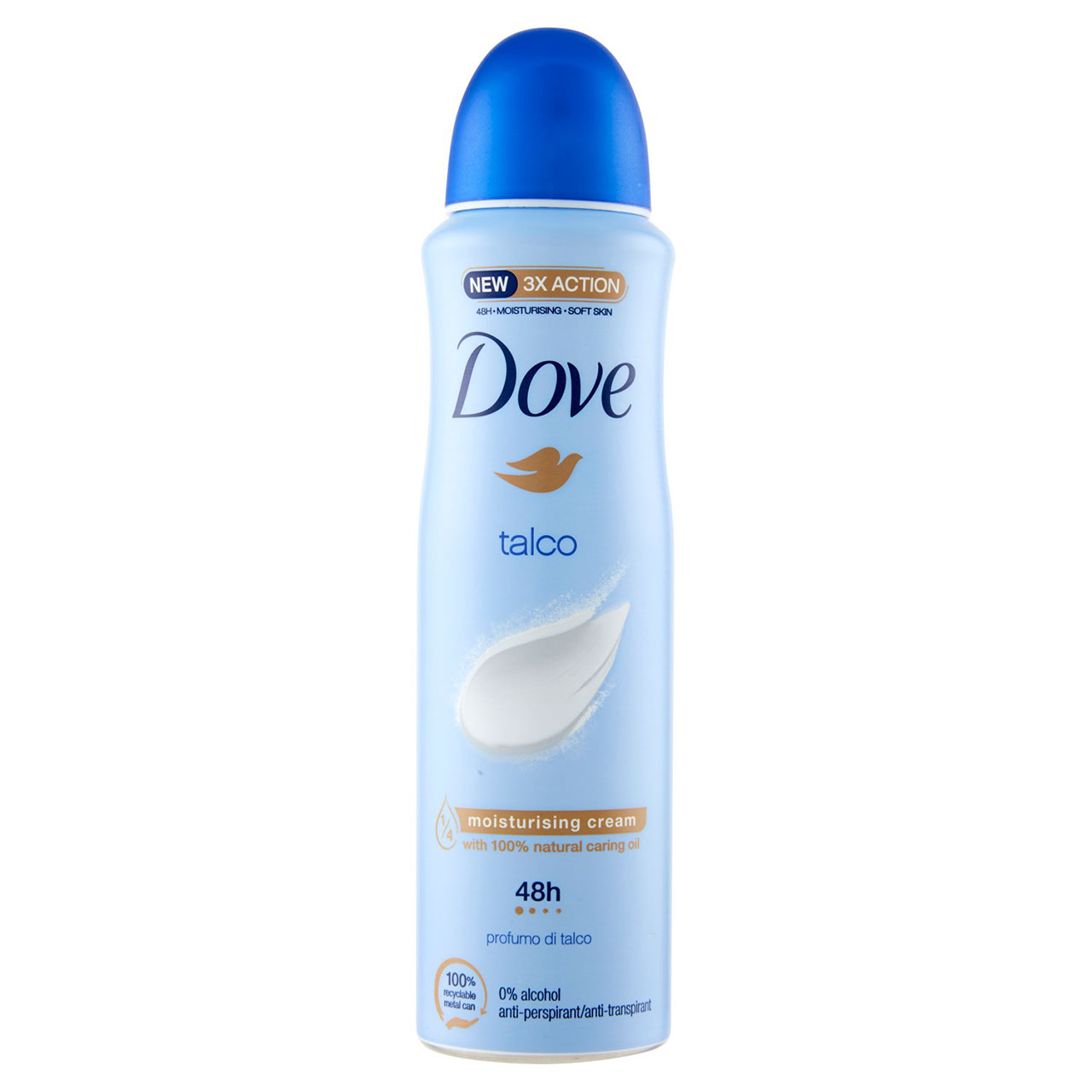 Dove talco profumo di talco anti-perspirant 150 ml