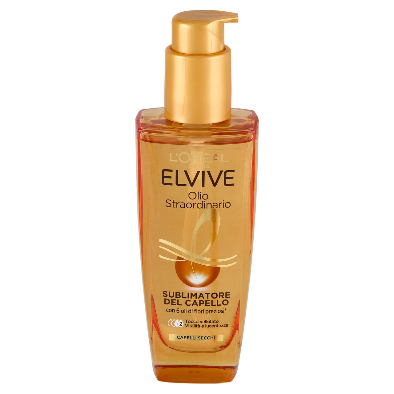 Elvive Olio Straordinario Sublimatore del Capello, per Capelli Secchi, 100 ml