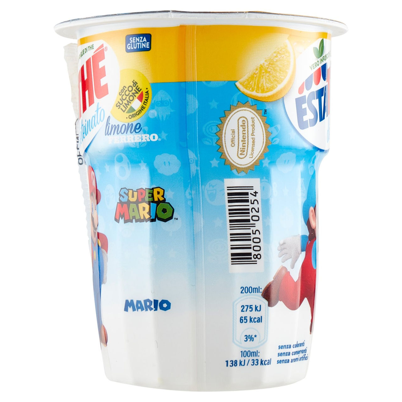 Estathé deteinato limone Super Mario 3 x 200 ml