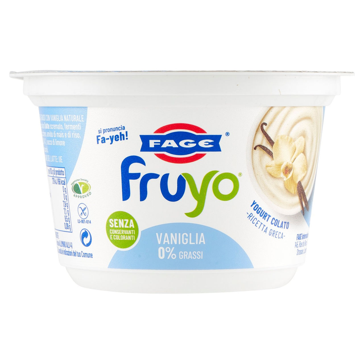 Fage fruyo Vaniglia 0% Grassi 150 g