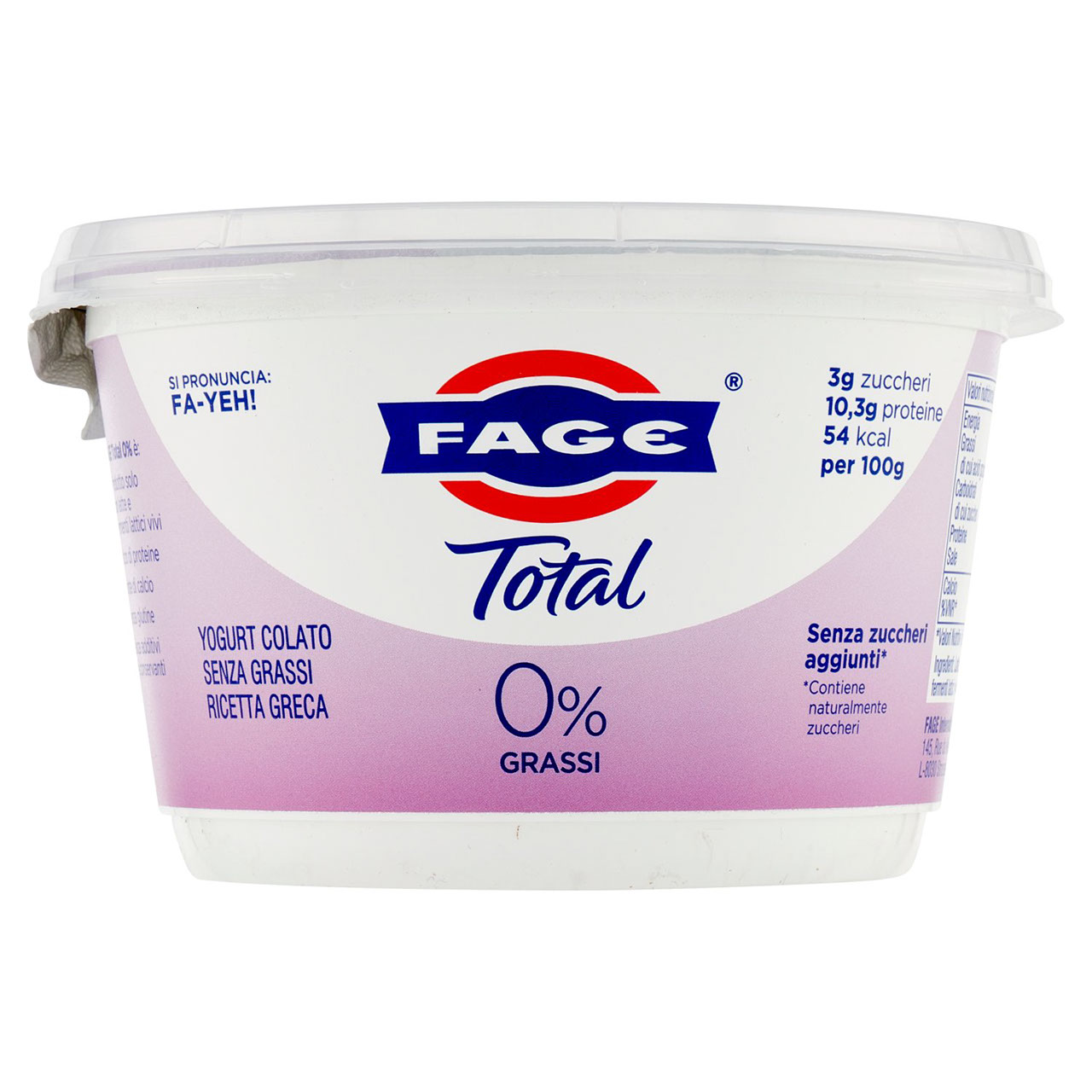 Fage Total 0% Grassi 450 g