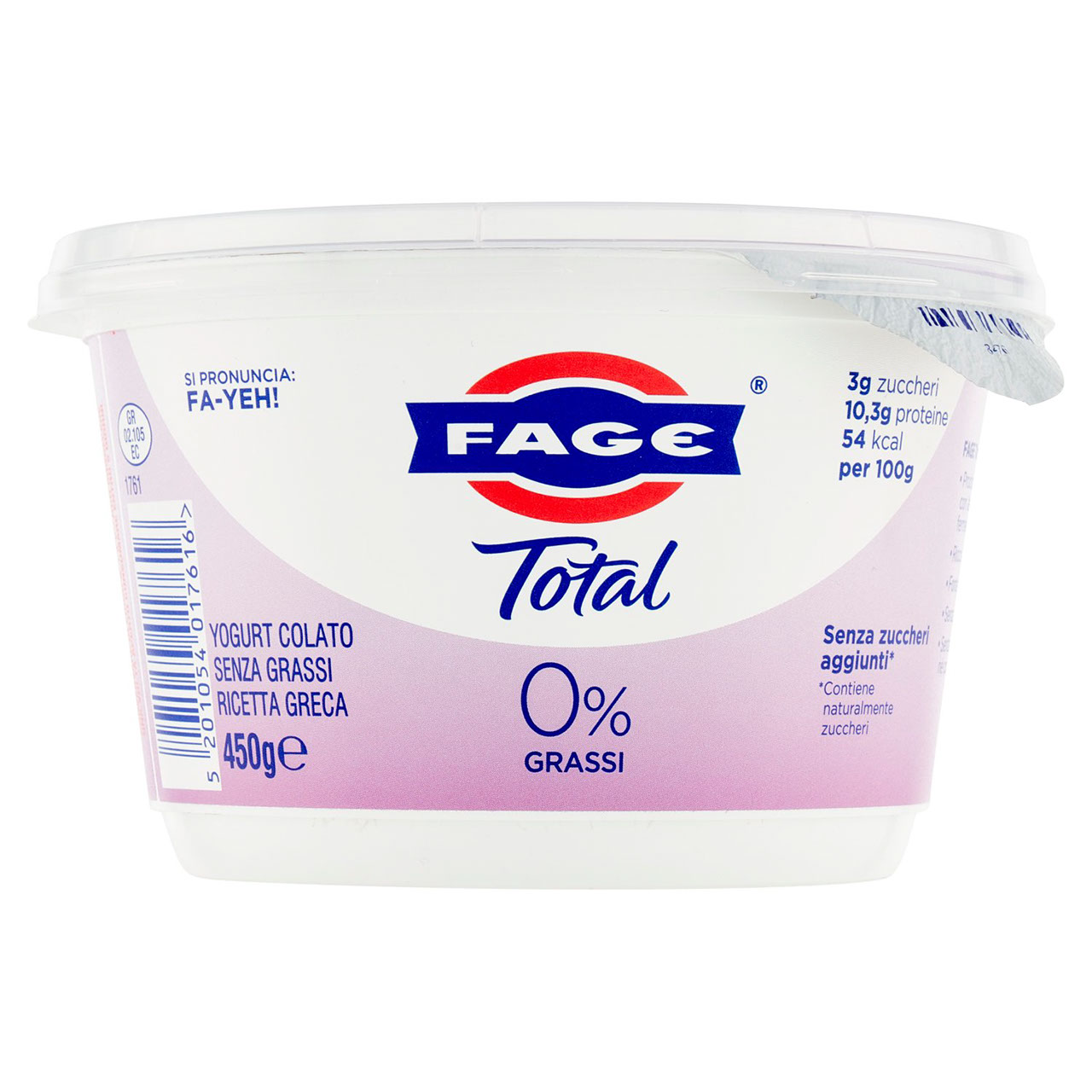 Fage Total 0% Grassi 450 g