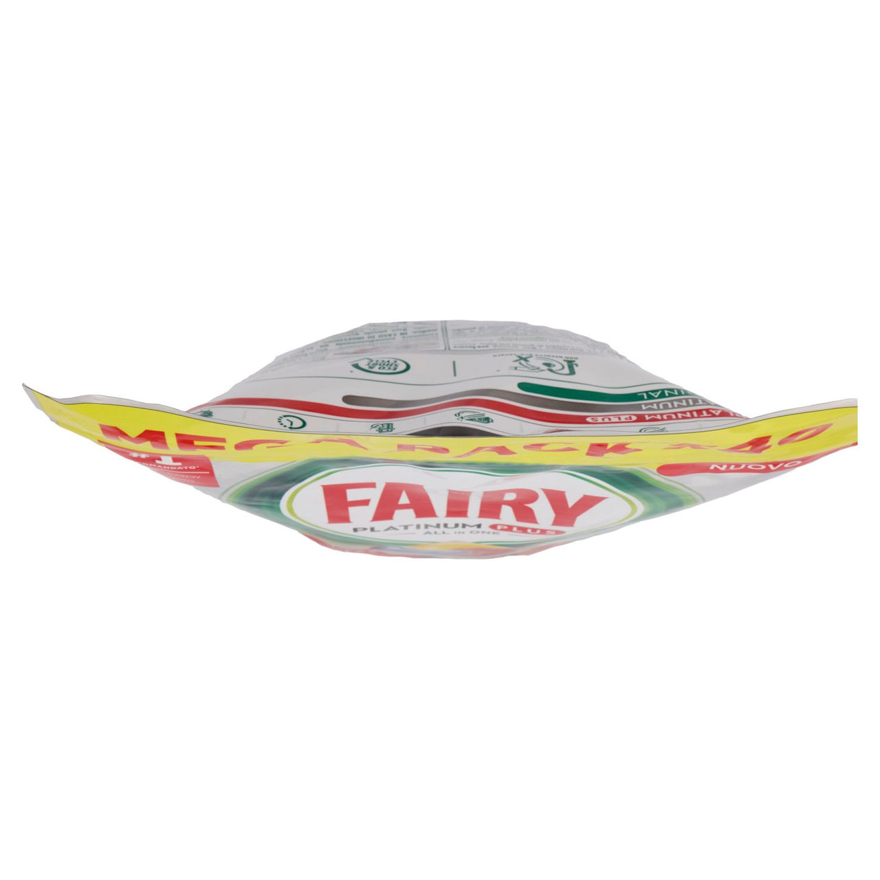 Fairy Pastiglie Lavastoviglie Platinum Plus All in One, Detersivo Piatti Limone, 40 Capsule 620 g