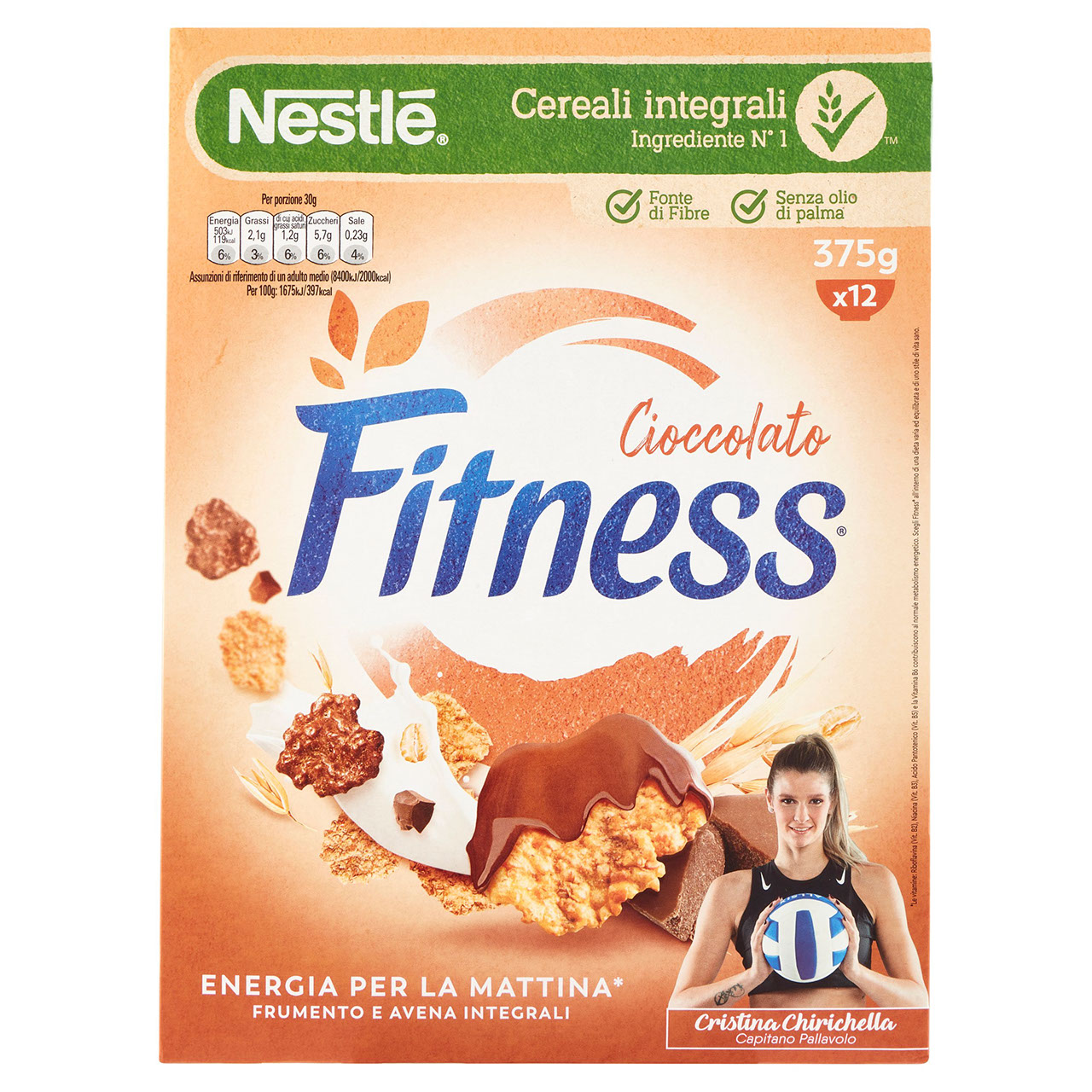 Fitness Cioccolato Cereali con frumento e avena