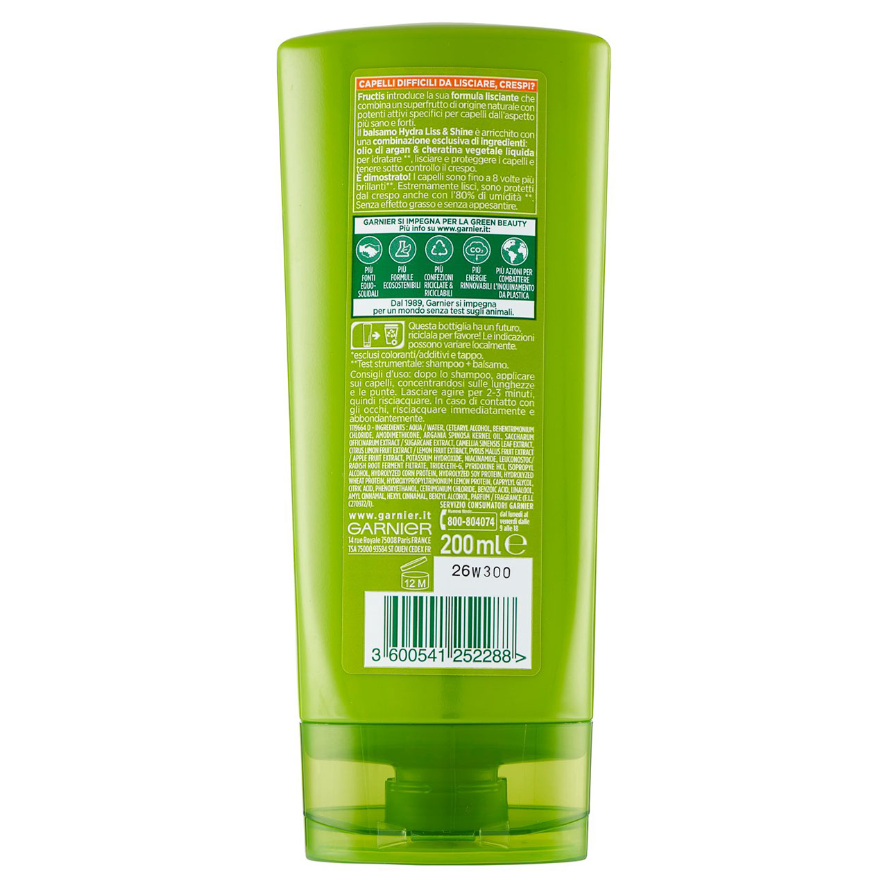 Garnier Balsamo Fructis Hydra Liss & Shine online