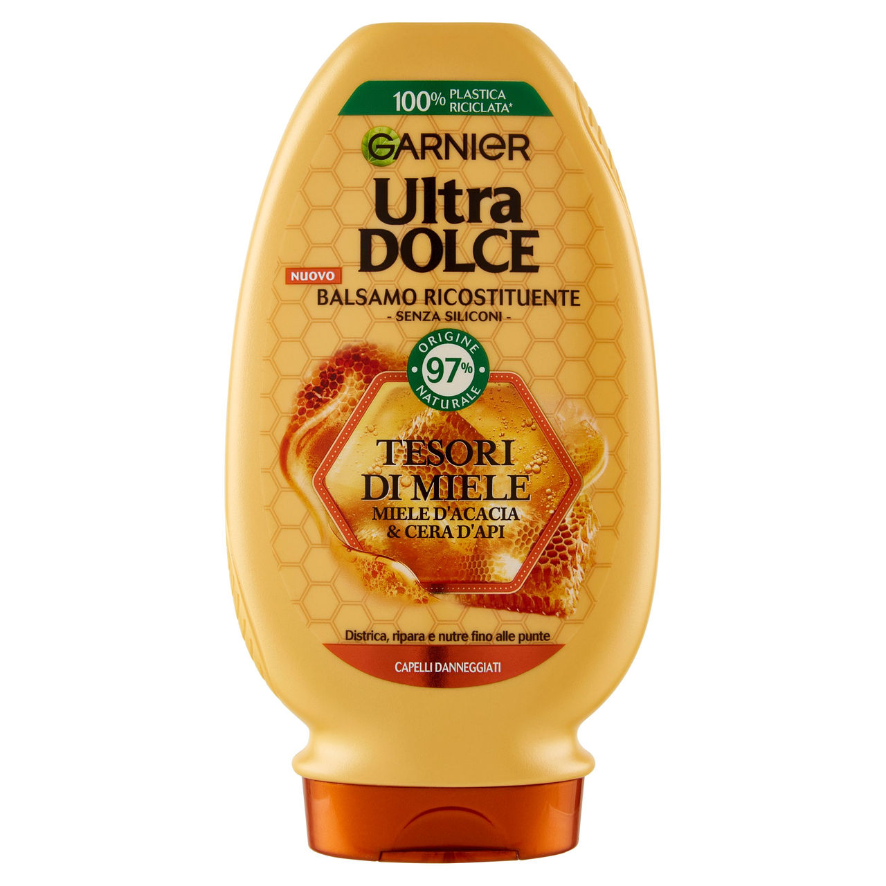 Garnier Ultra Dolce Balsamo Tesori di Miele con Pappa reale, rinforza i capelli fragili 200 ml