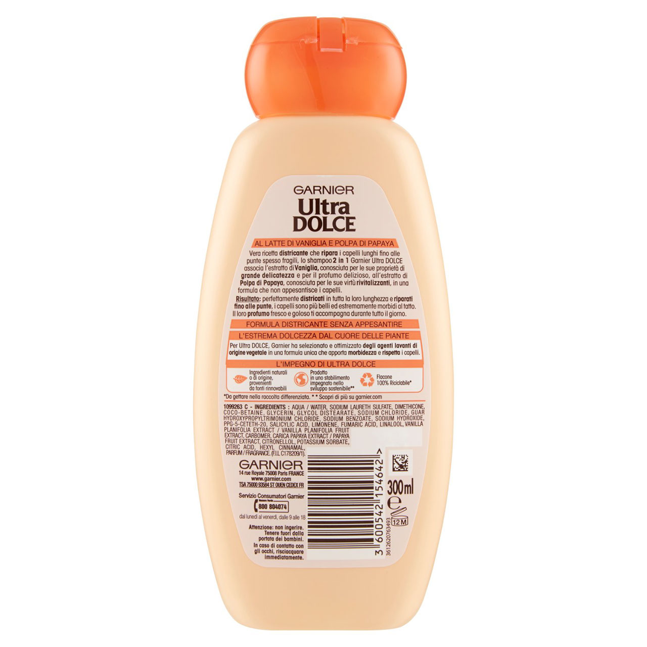 Garnier Ultra Dolce Shampoo 2in1 capelli lunghi