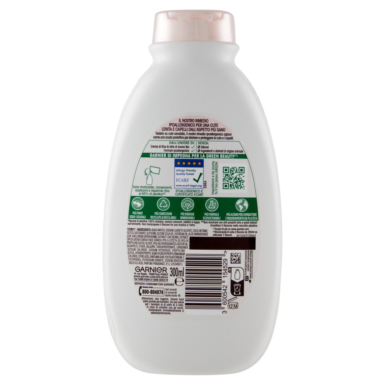 Garnier Ultra Dolce Shampoo Delicato Avena 300ml