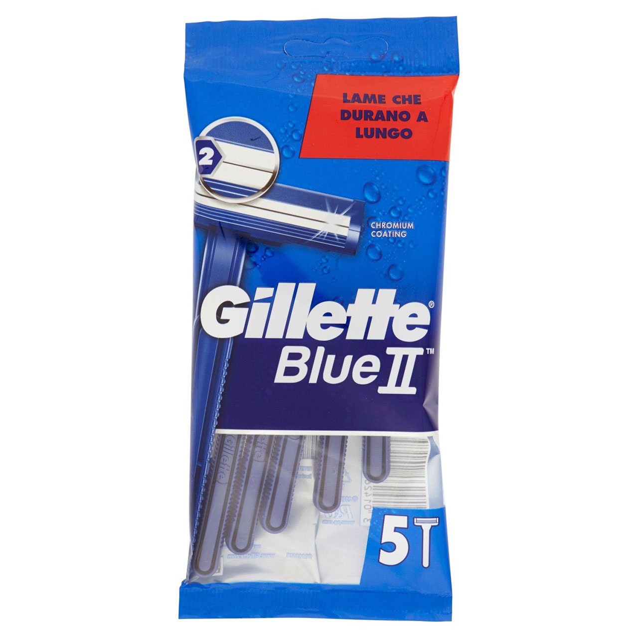 Gillette Blue II Rasoio da Uomo Usa e Getta - 5 rasoi