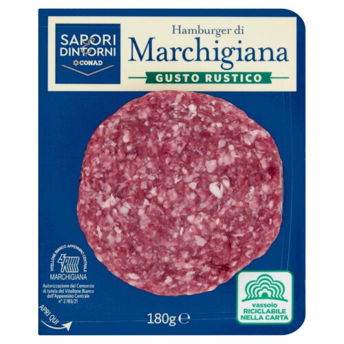 Hamburger di Marchigiana Gusto Rustico 180 g Sapori & Dintorni Conad