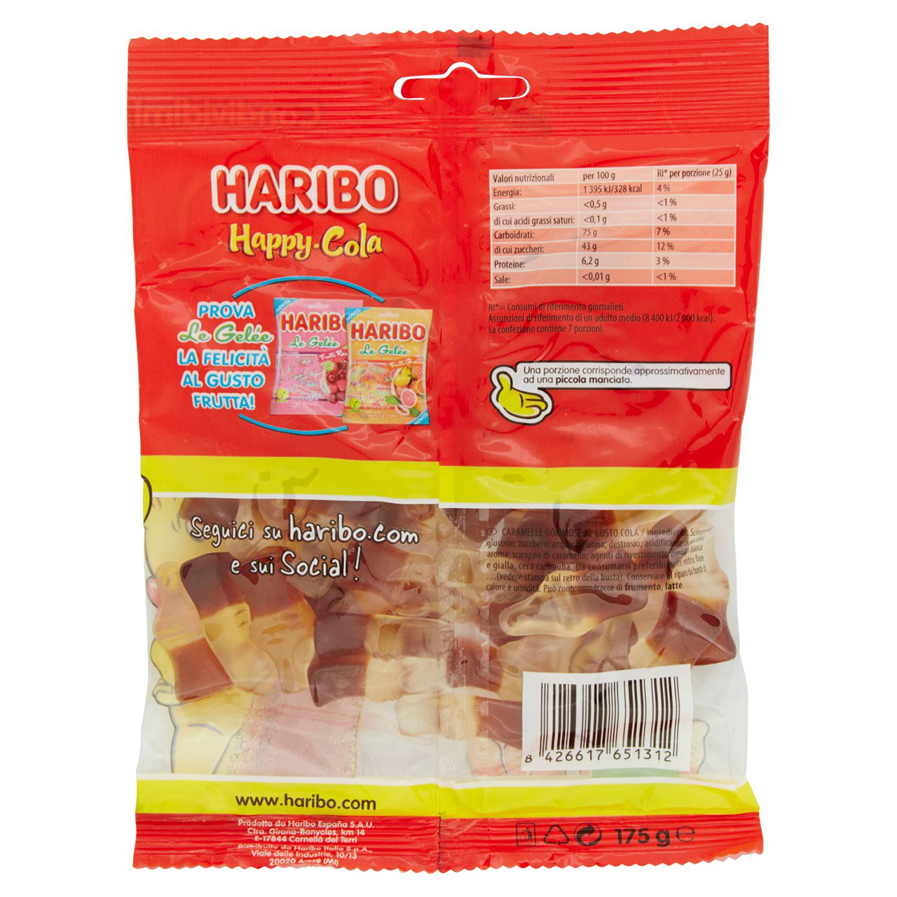 Haribo Happy Cola 175 g in vendita online