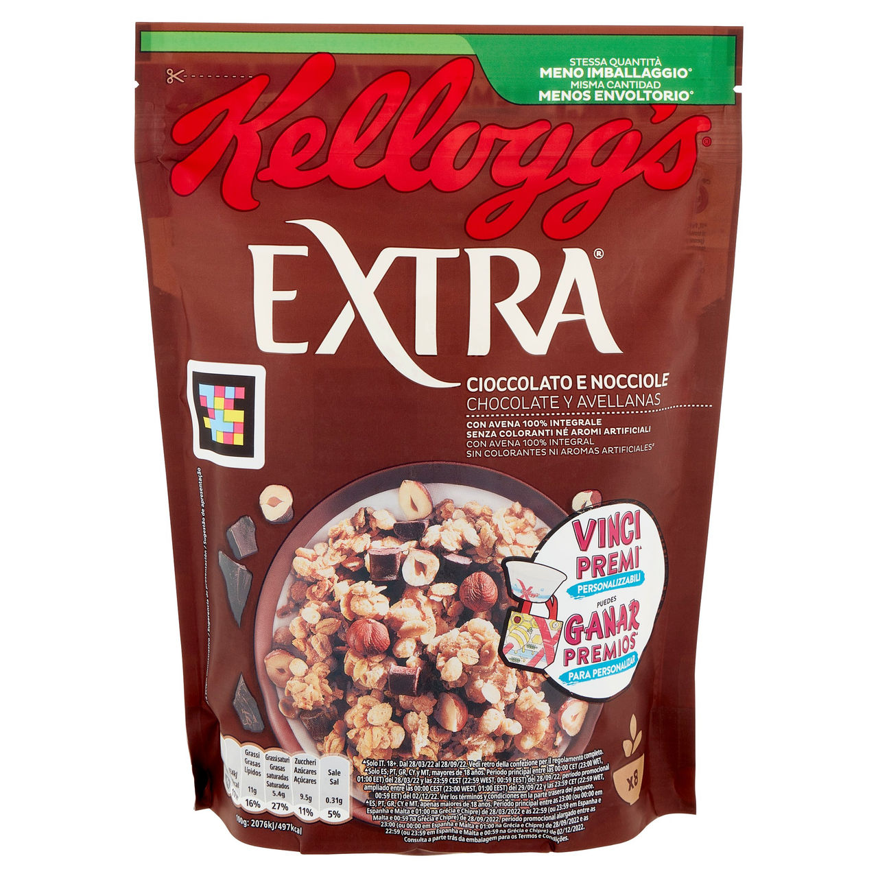 Kellogg's Extra Cioccolato e Nocciole 375 g