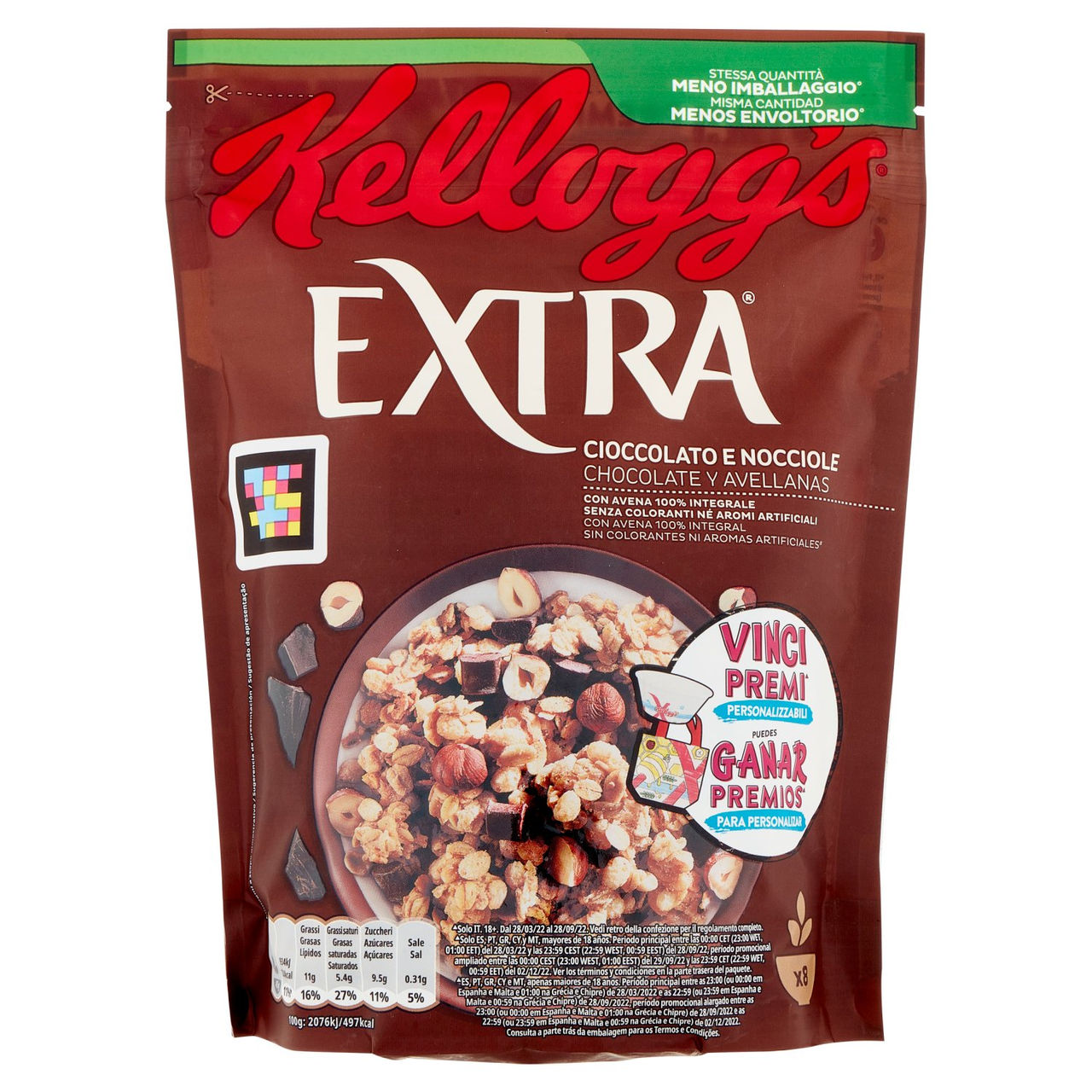 Kellogg's Extra Cioccolato e Nocciole 375 g