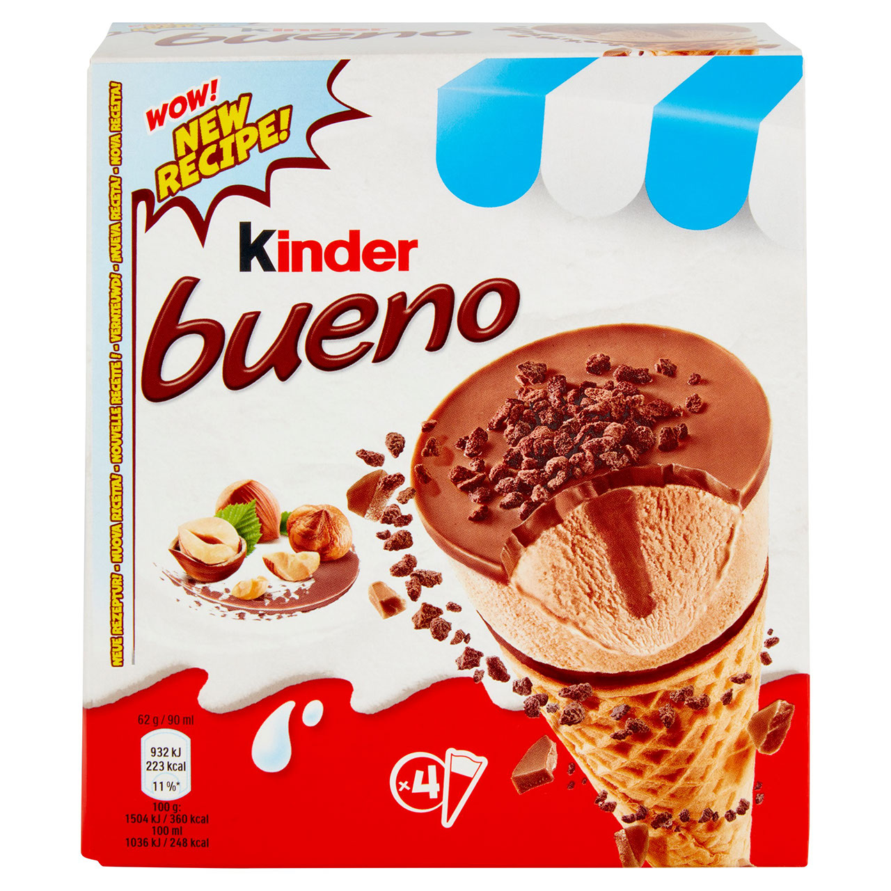 Kinder bueno 4 x 62 g