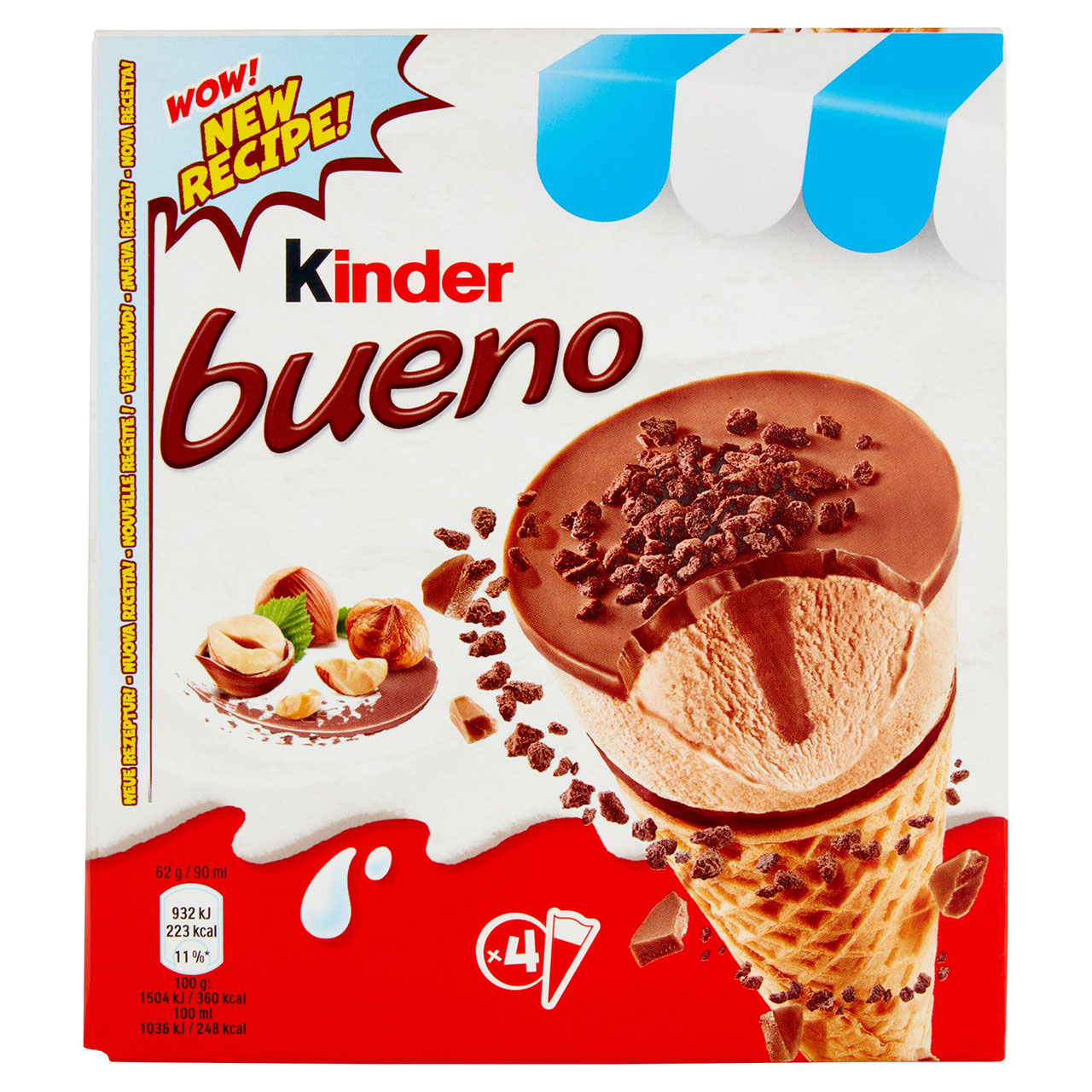 Kinder bueno 4 x 62 g