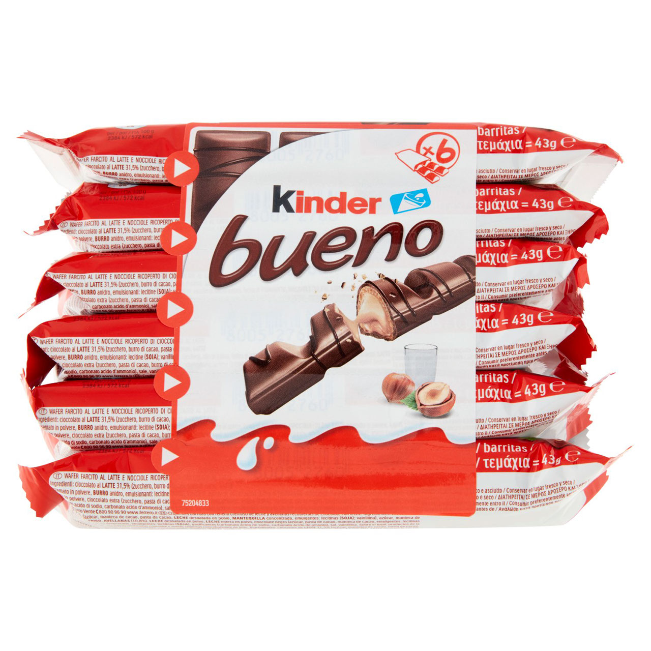 Kinder bueno 6 x 43 g