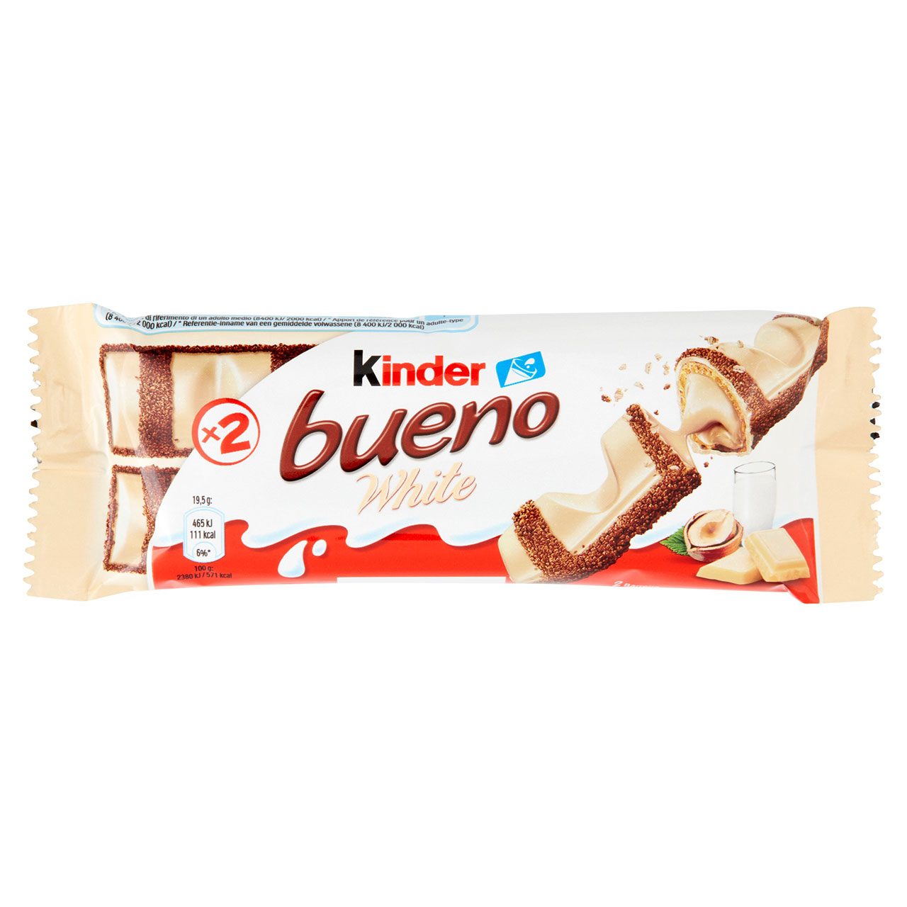 Kinder bueno White 2 pezzi 39 g