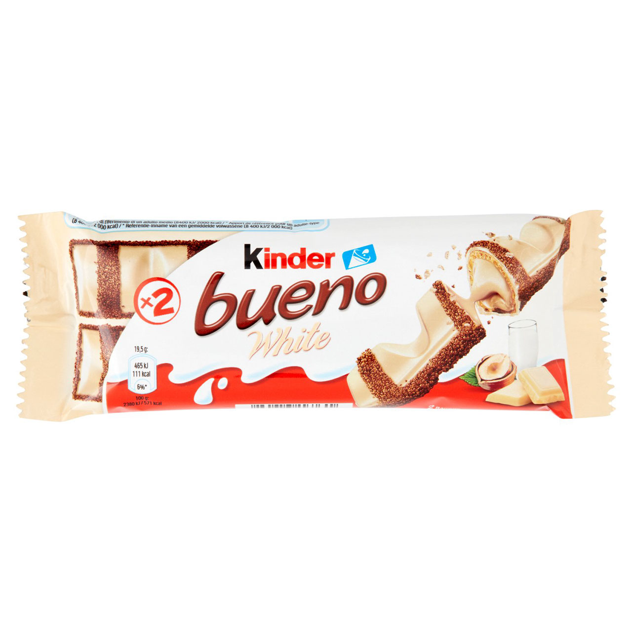 Kinder bueno White 2 pezzi 39 g