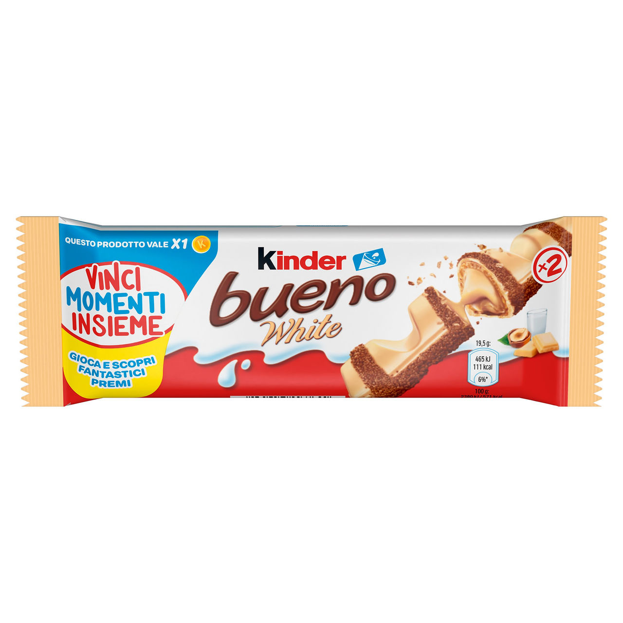 Kinder bueno White 2 pezzi 39 g