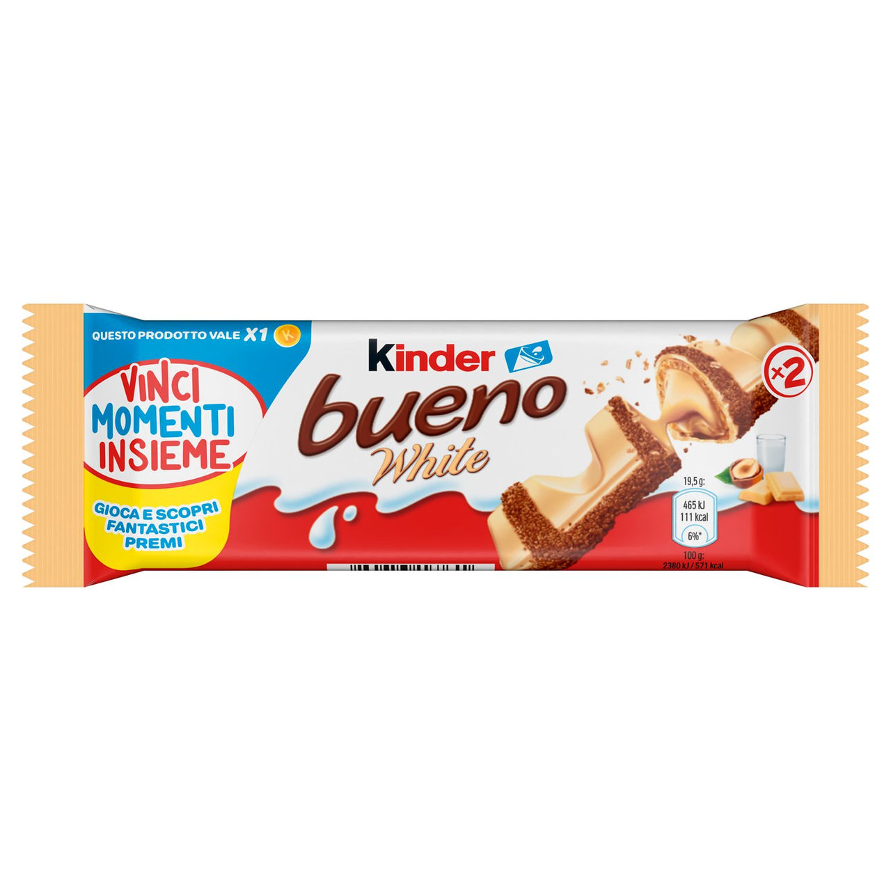 Kinder bueno White 2 pezzi 39 g