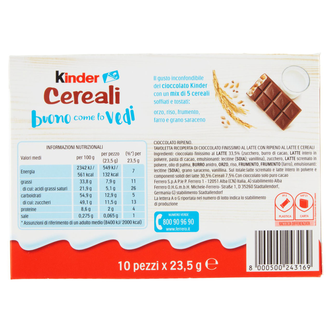 Kinder Cereali 10 x 23,5 g