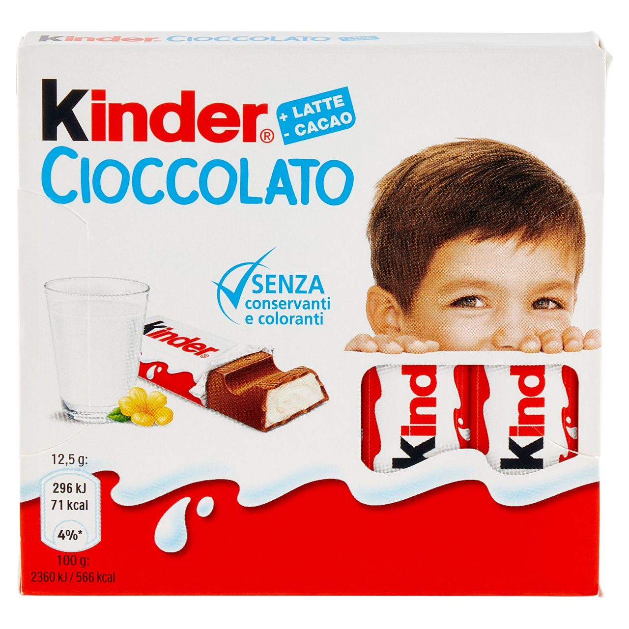 Kinder Cioccolato 4 x 12,5 g in vendita online