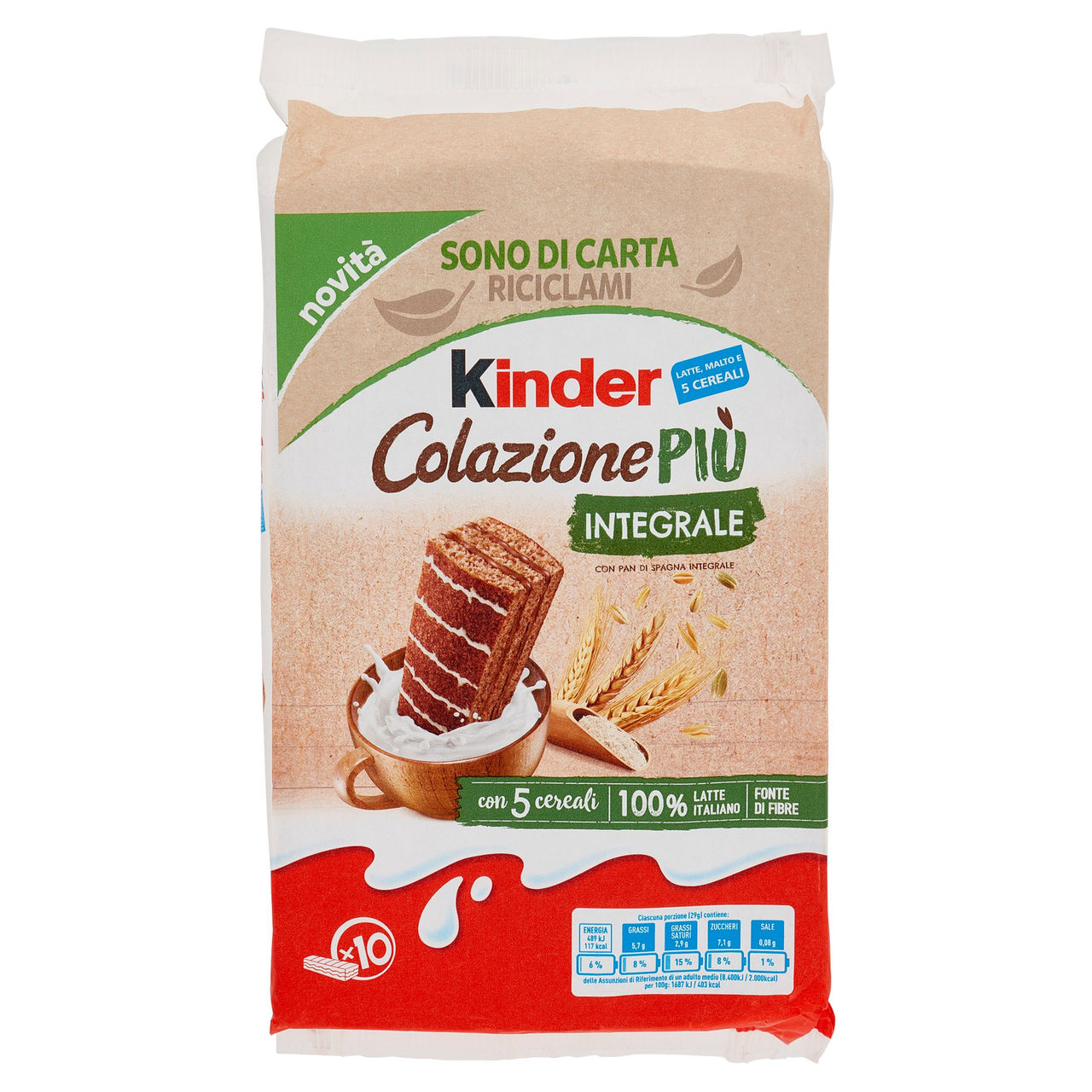 Kinder Colazione Più integrale in vendita online