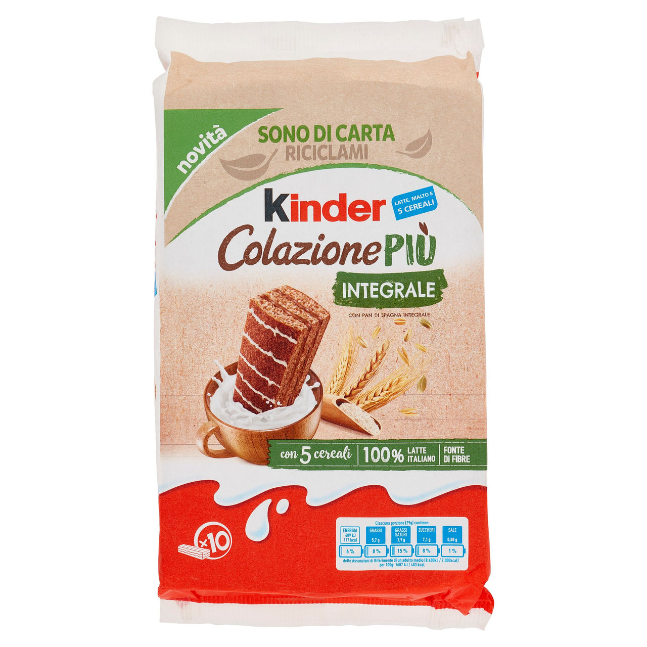 Kinder Colazione Più integrale in vendita online