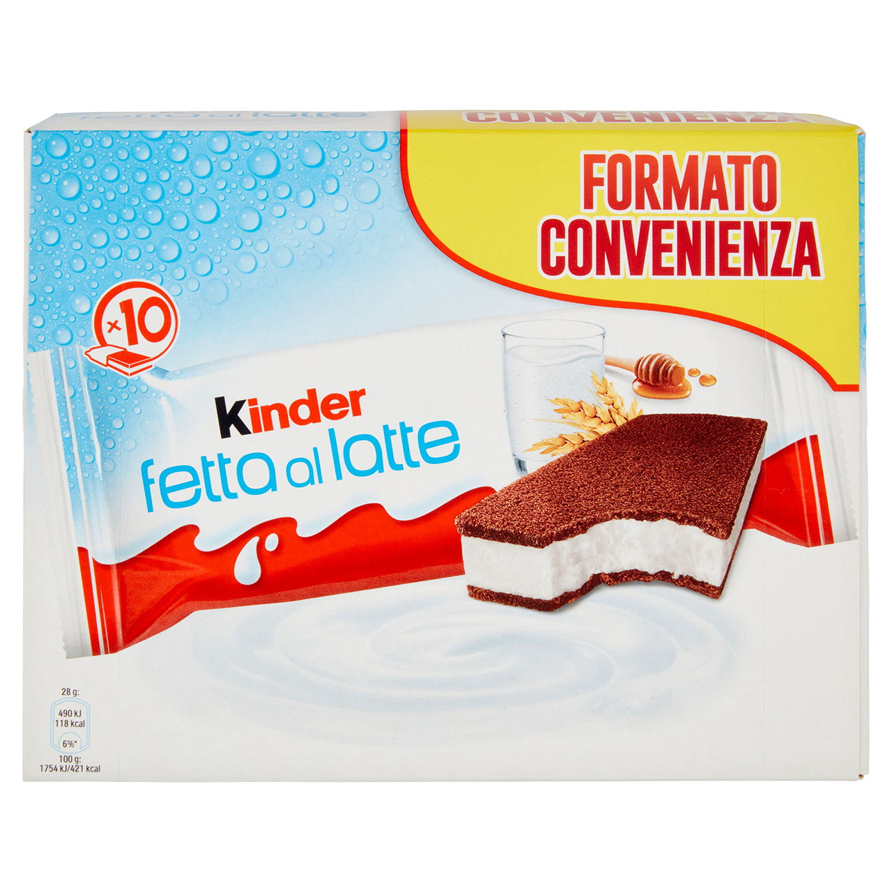 Kinder fetta al latte 10 x 28 g