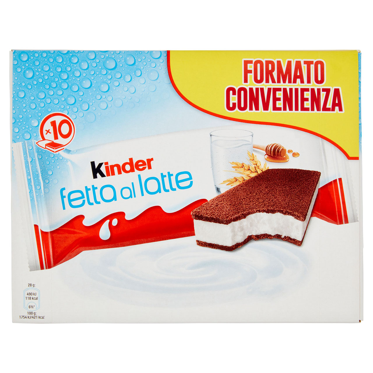 Kinder fetta al latte 10 x 28 g