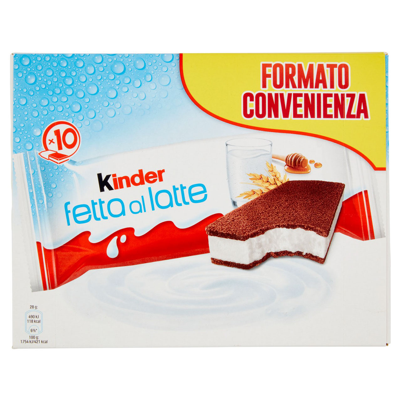 Kinder fetta al latte 10 x 28 g