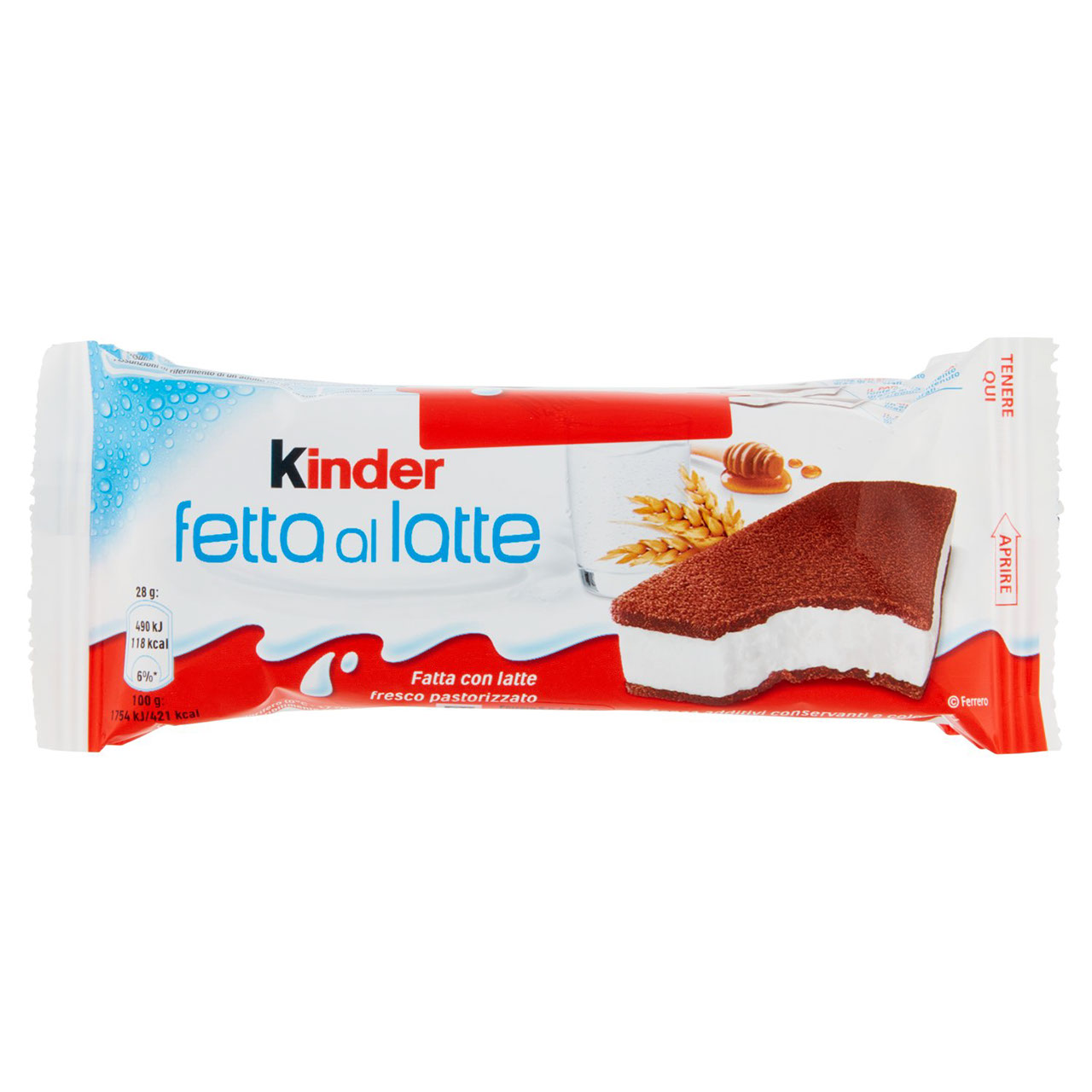 Kinder Fetta al latte 5 x 28 g in vendita online