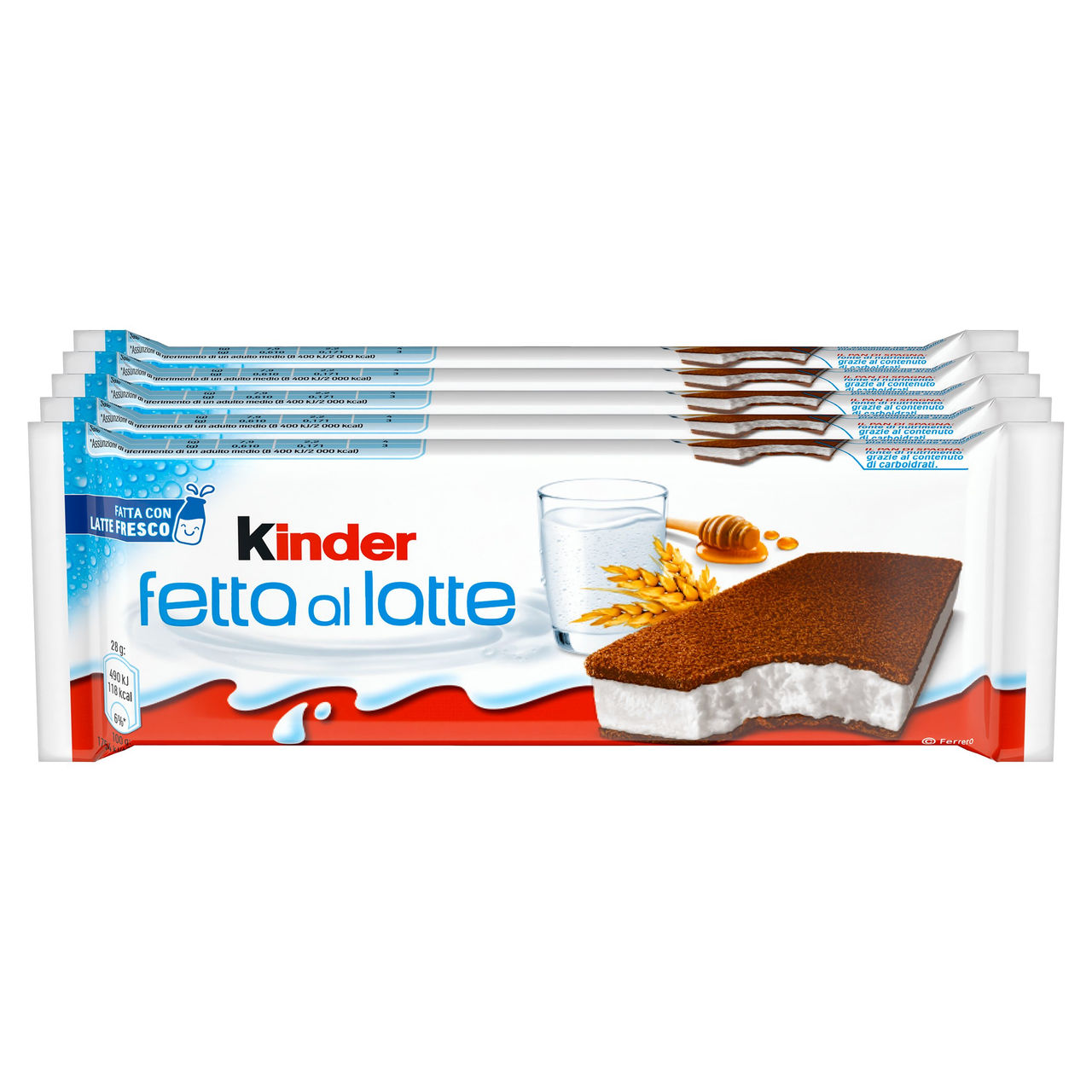 Kinder Fetta al latte 5 x 28 g in vendita online