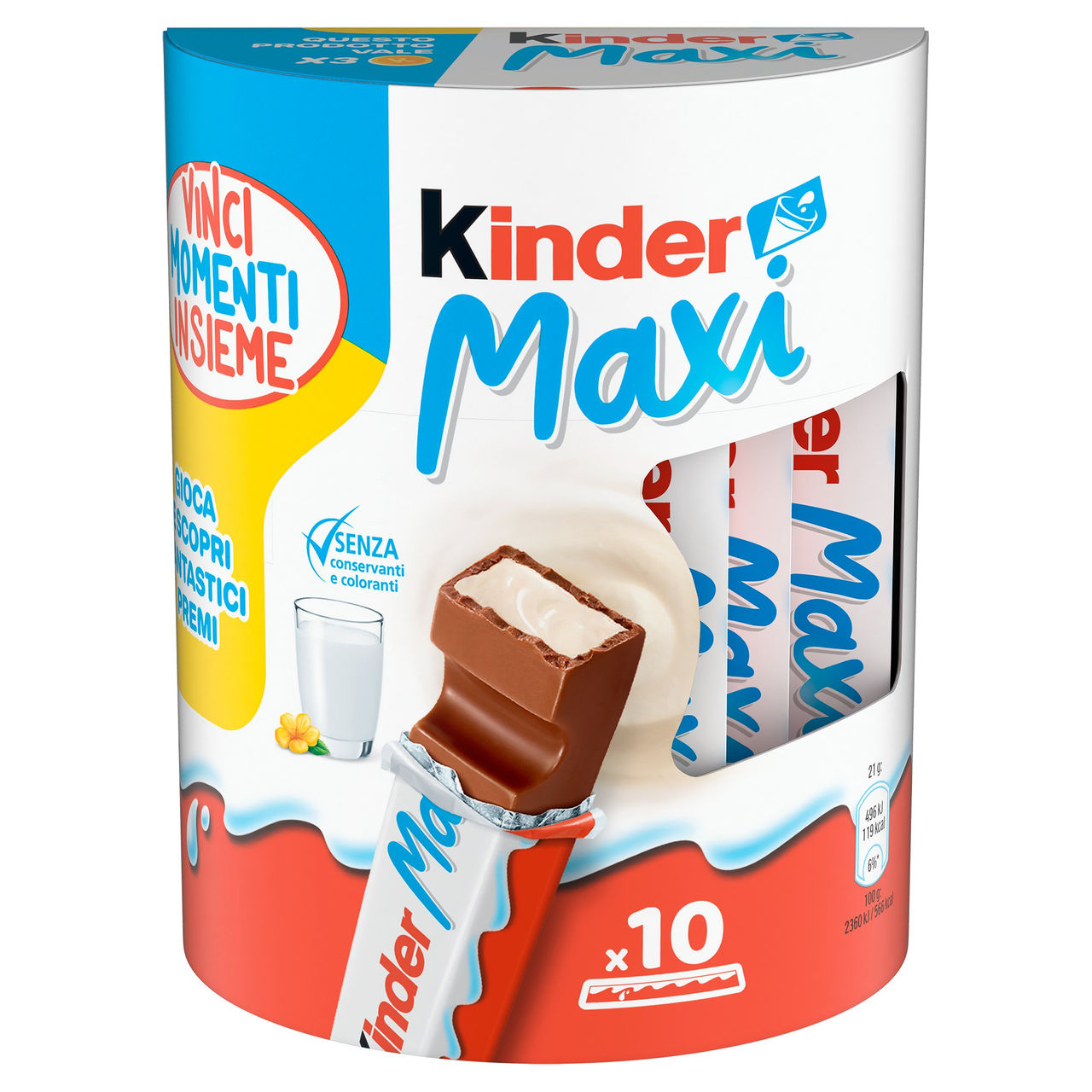 Kinder Maxi 10 x 21 g in vendita online