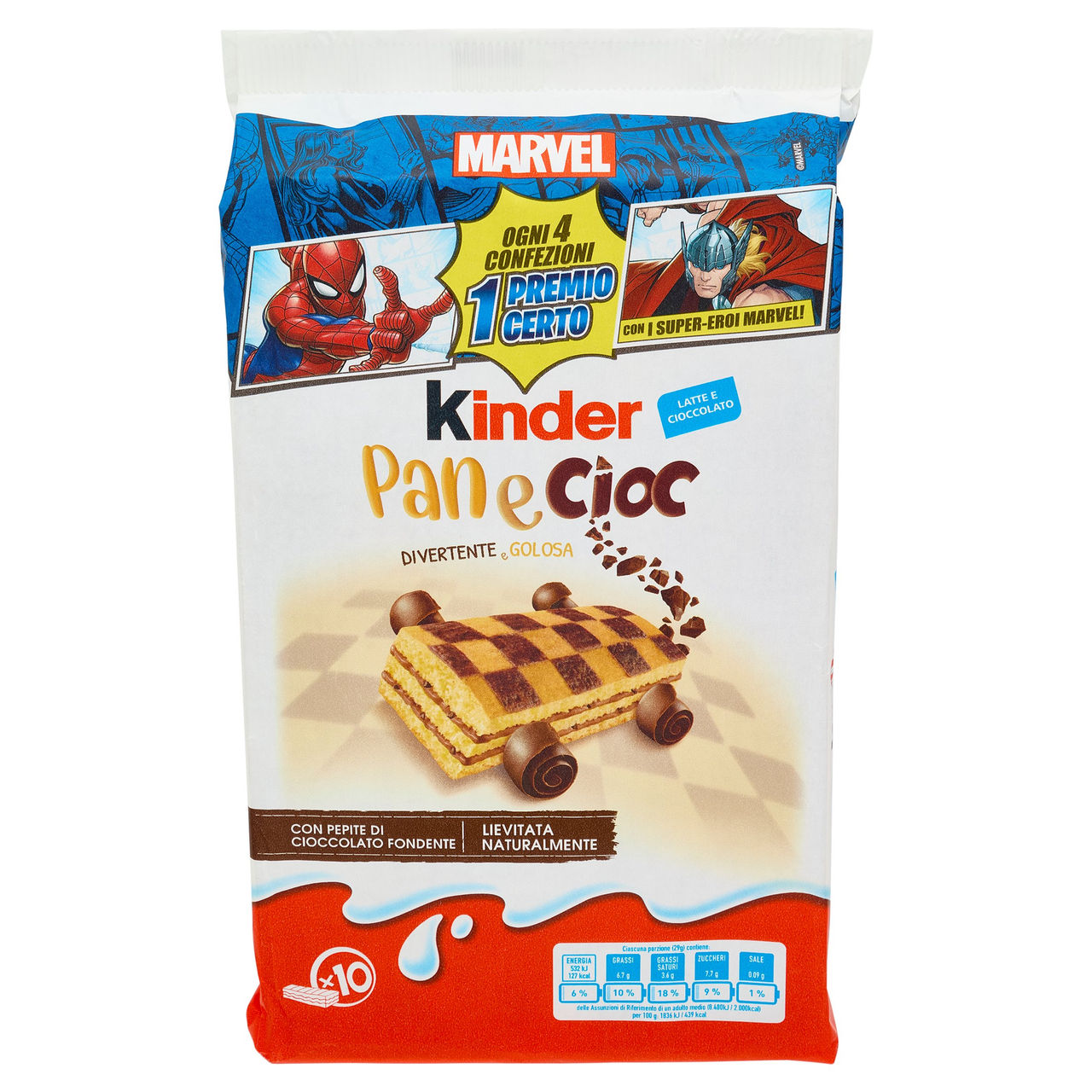 Kinder Panecioc 10 x 29 g vendita online