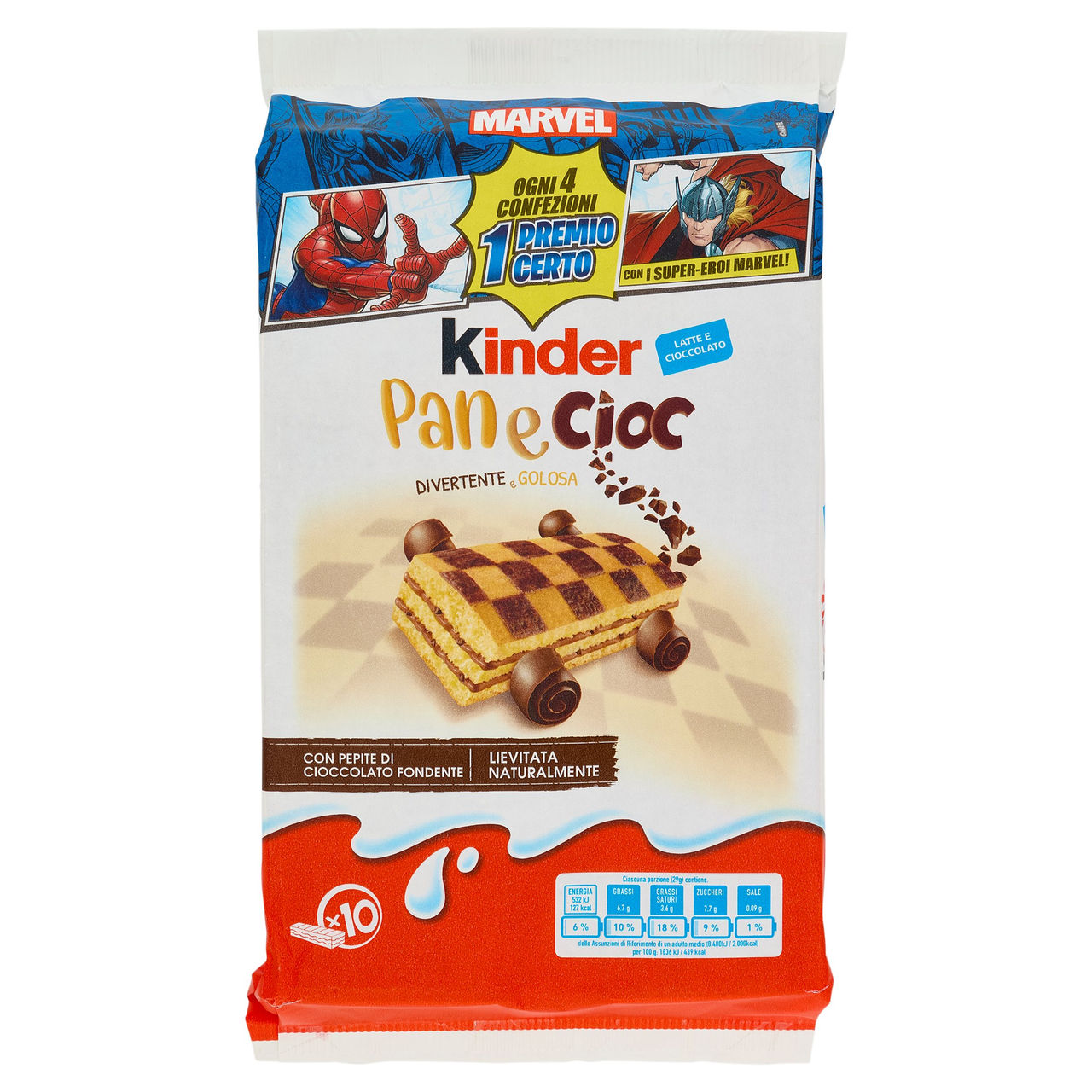 Kinder Panecioc 10 x 29 g vendita online