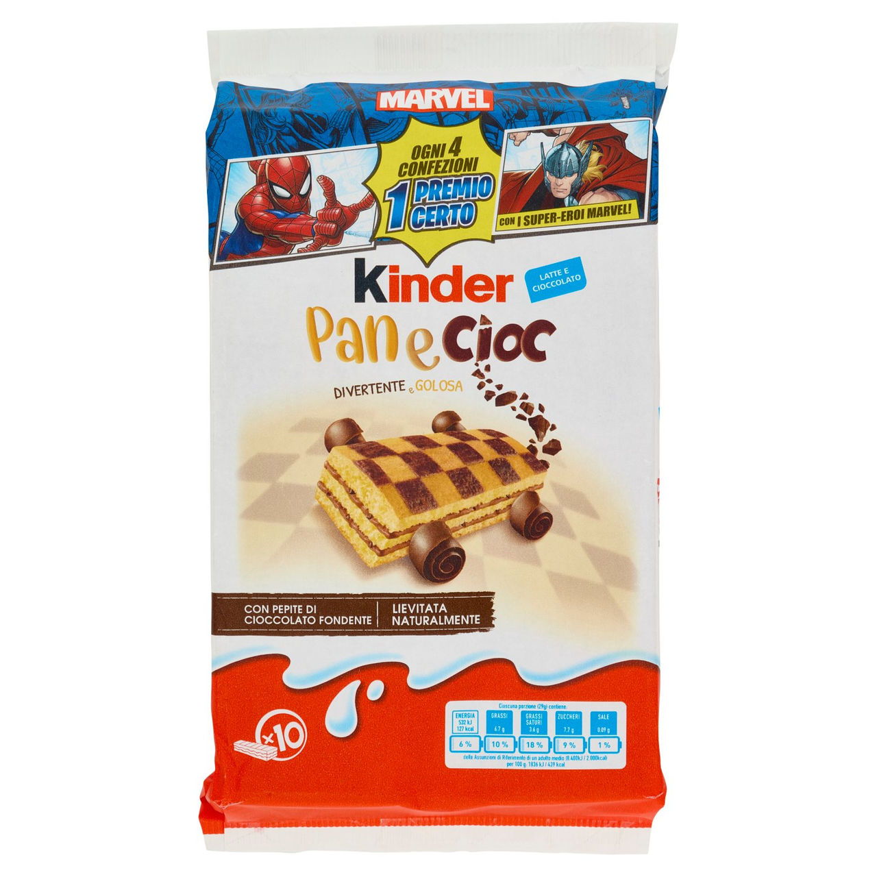 Kinder Panecioc 10 x 29 g vendita online