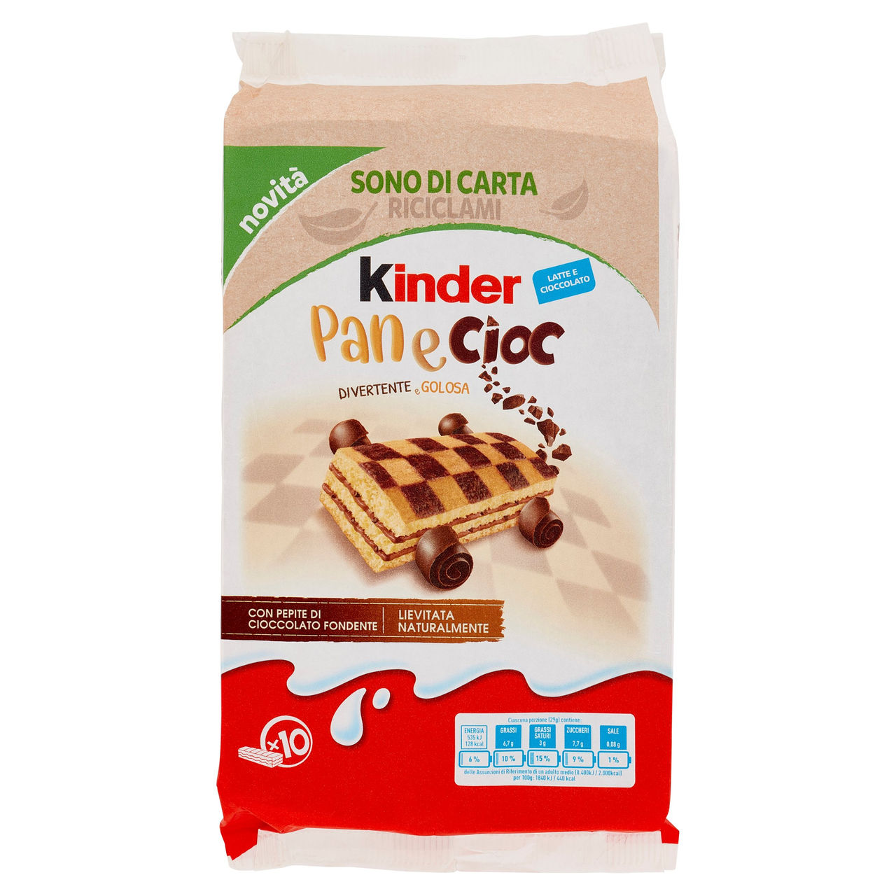 Kinder Panecioc 10 x 29 g vendita online