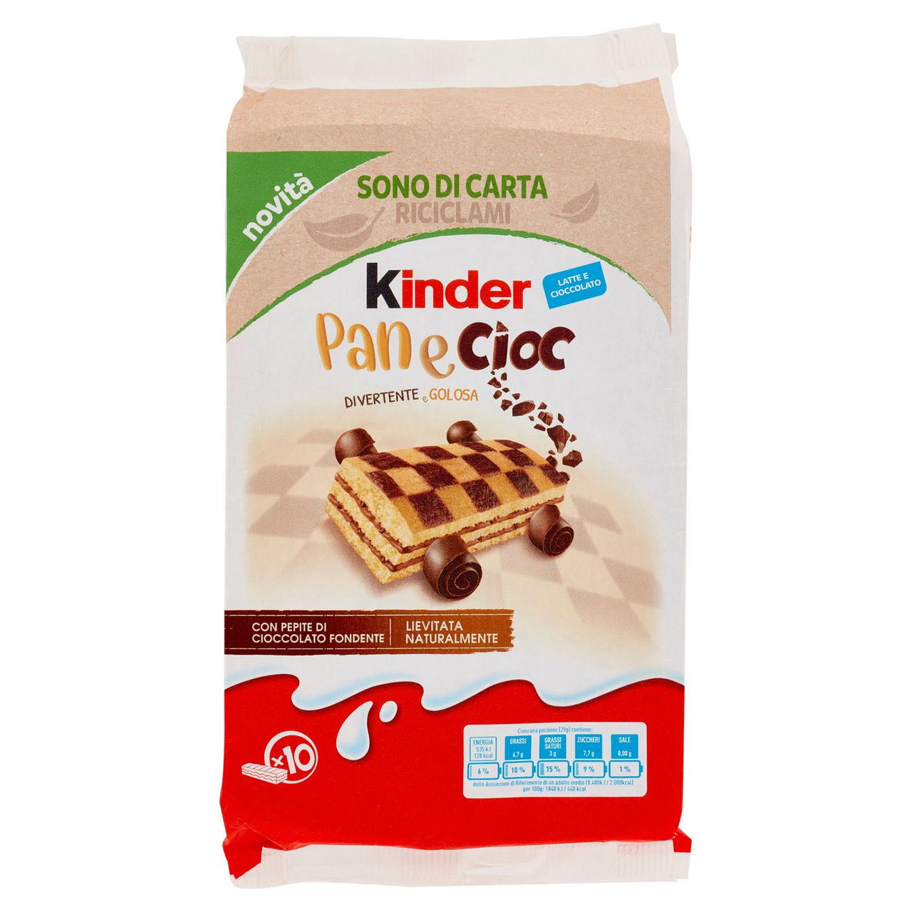 Kinder Panecioc 10 x 29 g vendita online