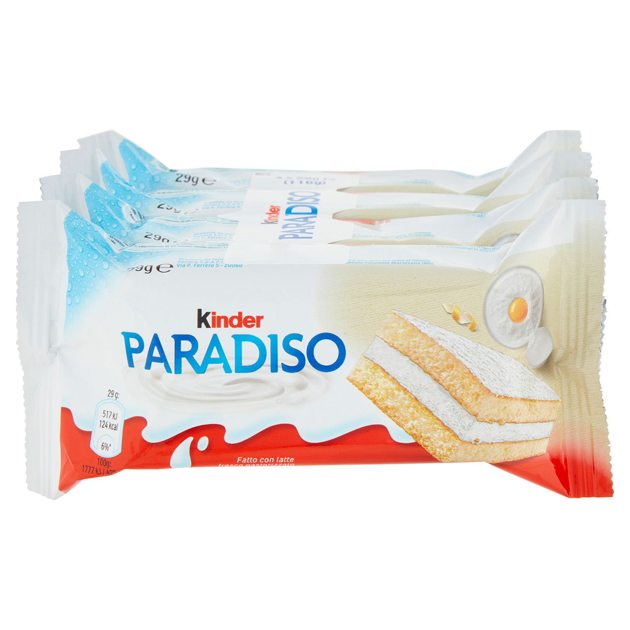 Kinder Paradiso 4 x 29 g in vendita online