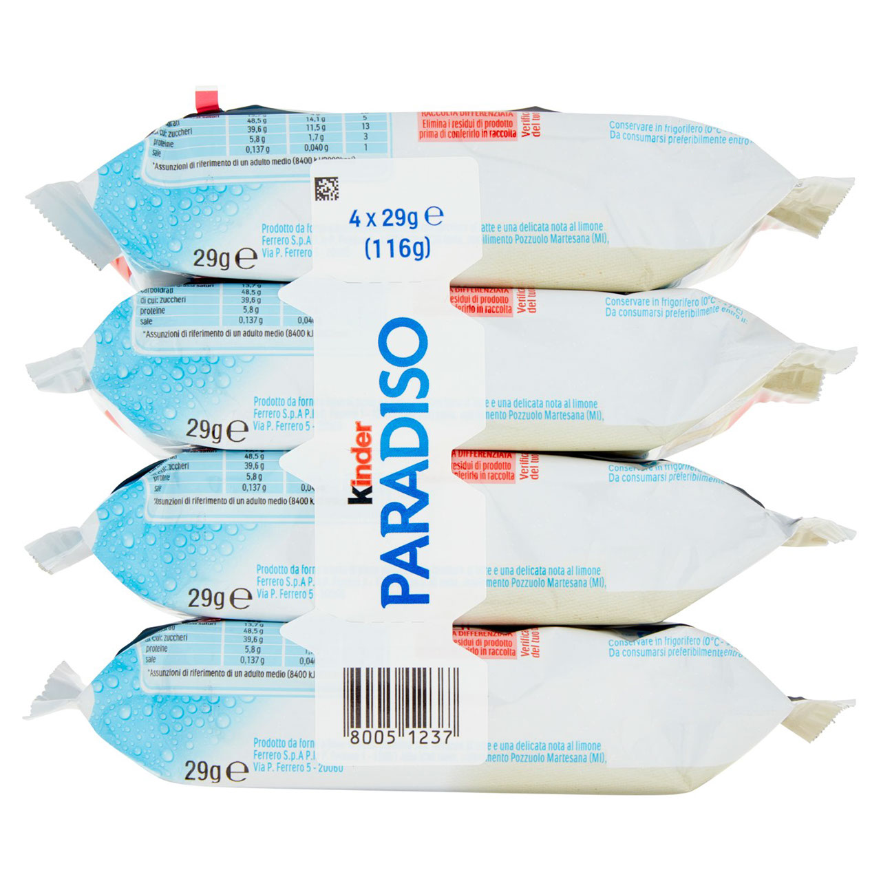 Kinder Paradiso 4 x 29 g in vendita online