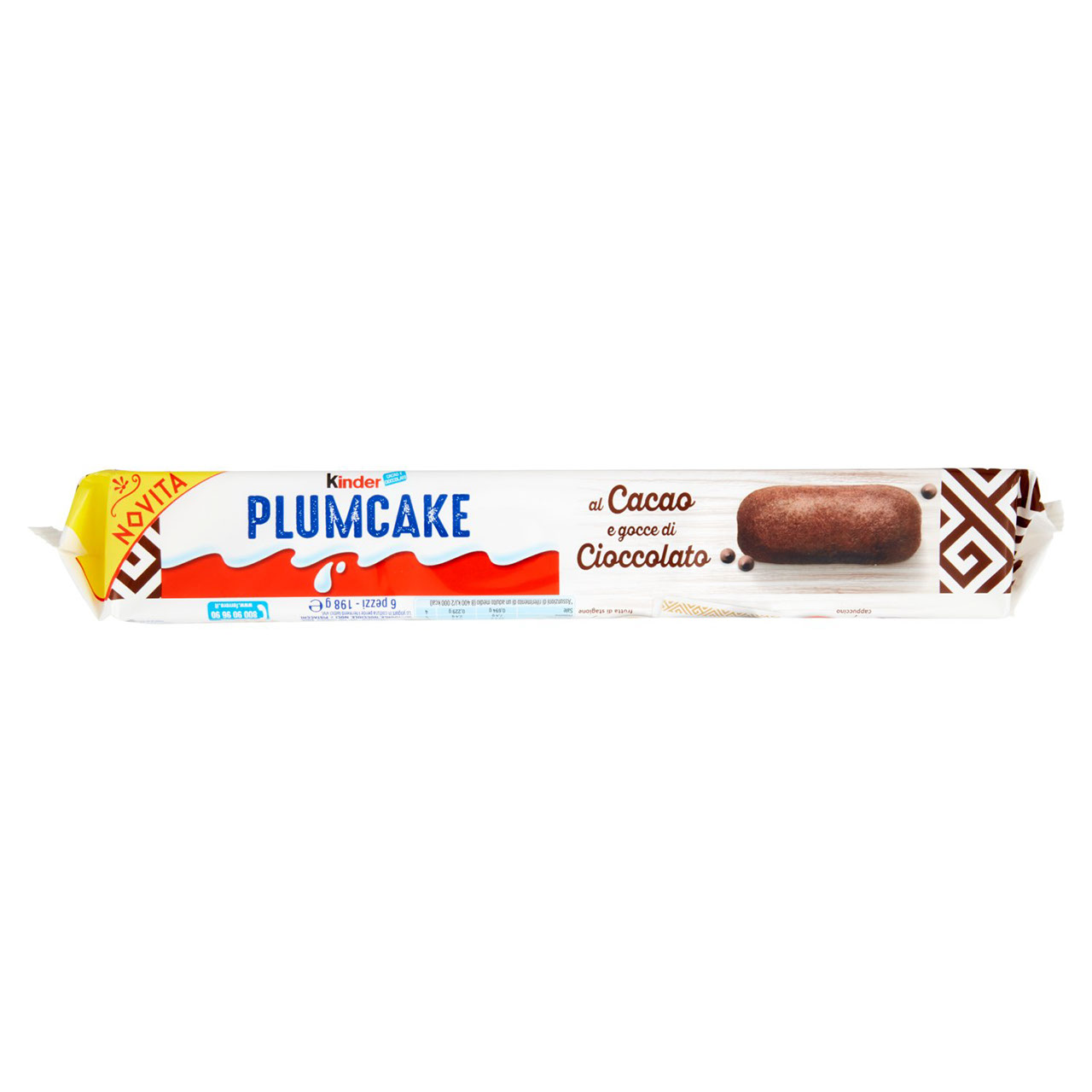 Kinder Plum Cake al Cacao e gocce di Cioccolato 6 x 33 g