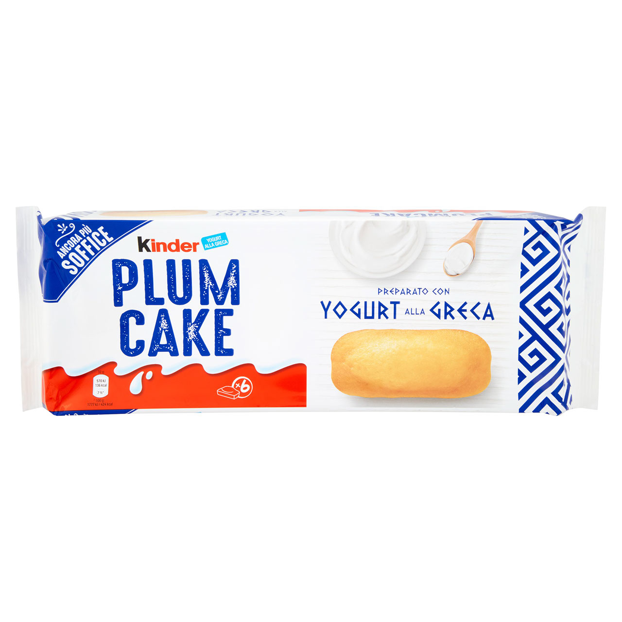 Kinder Plum Cake con Yogurt alla Greca 6x32g