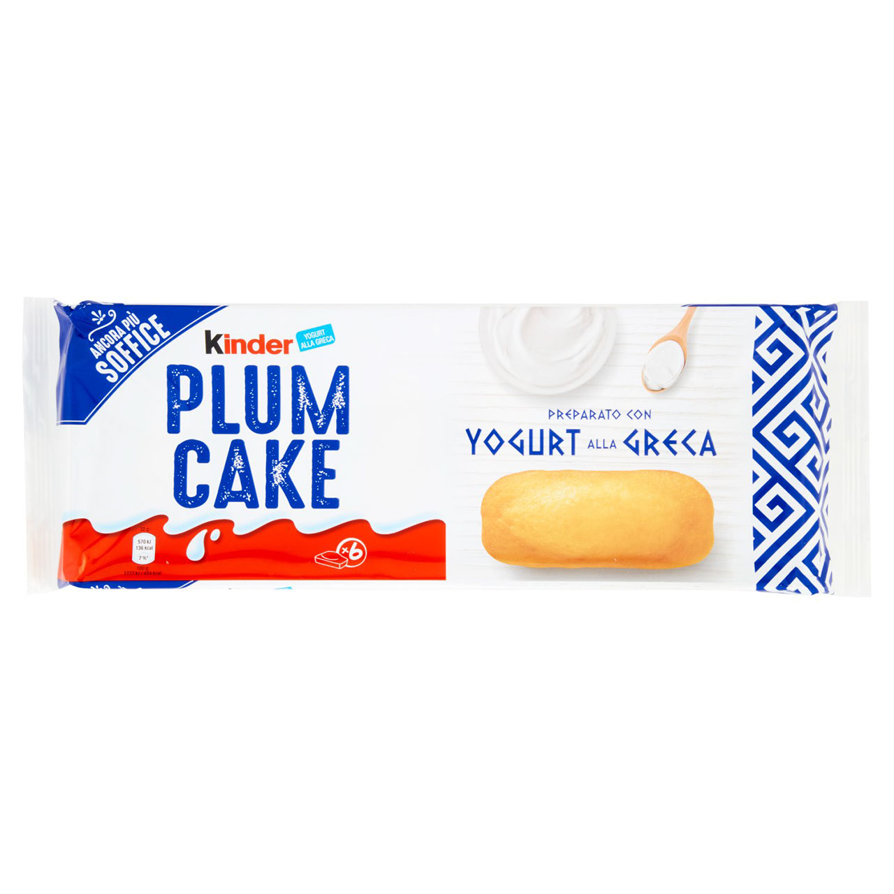 Kinder Plum Cake con Yogurt alla Greca 6x32g