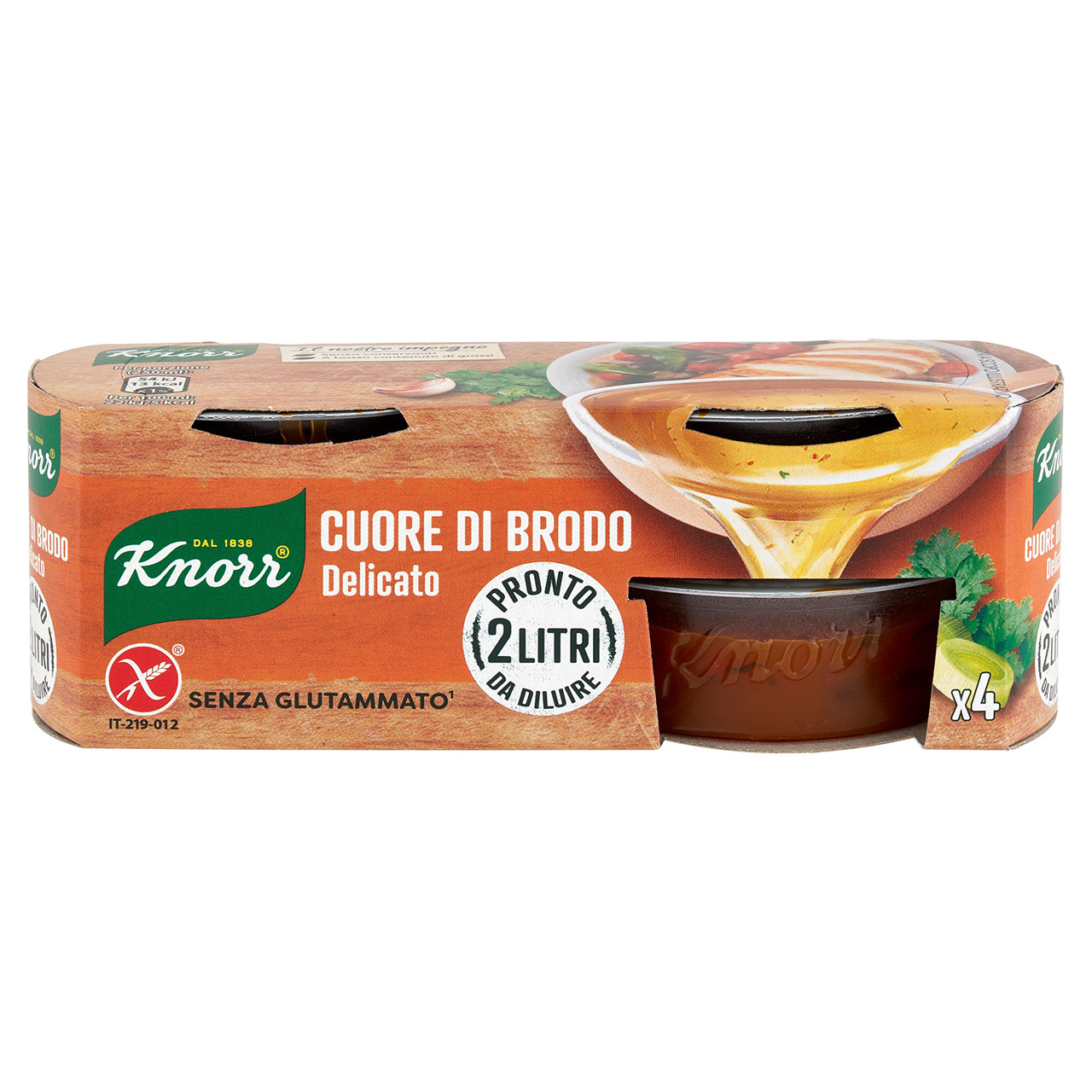 Knorr Cuore di Brodo Delicato 4 x 28 g