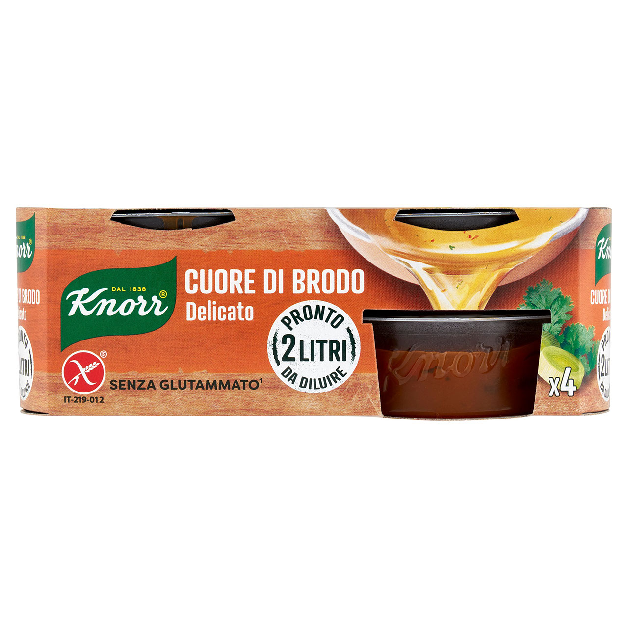 Knorr Cuore di Brodo Delicato 4 x 28 g