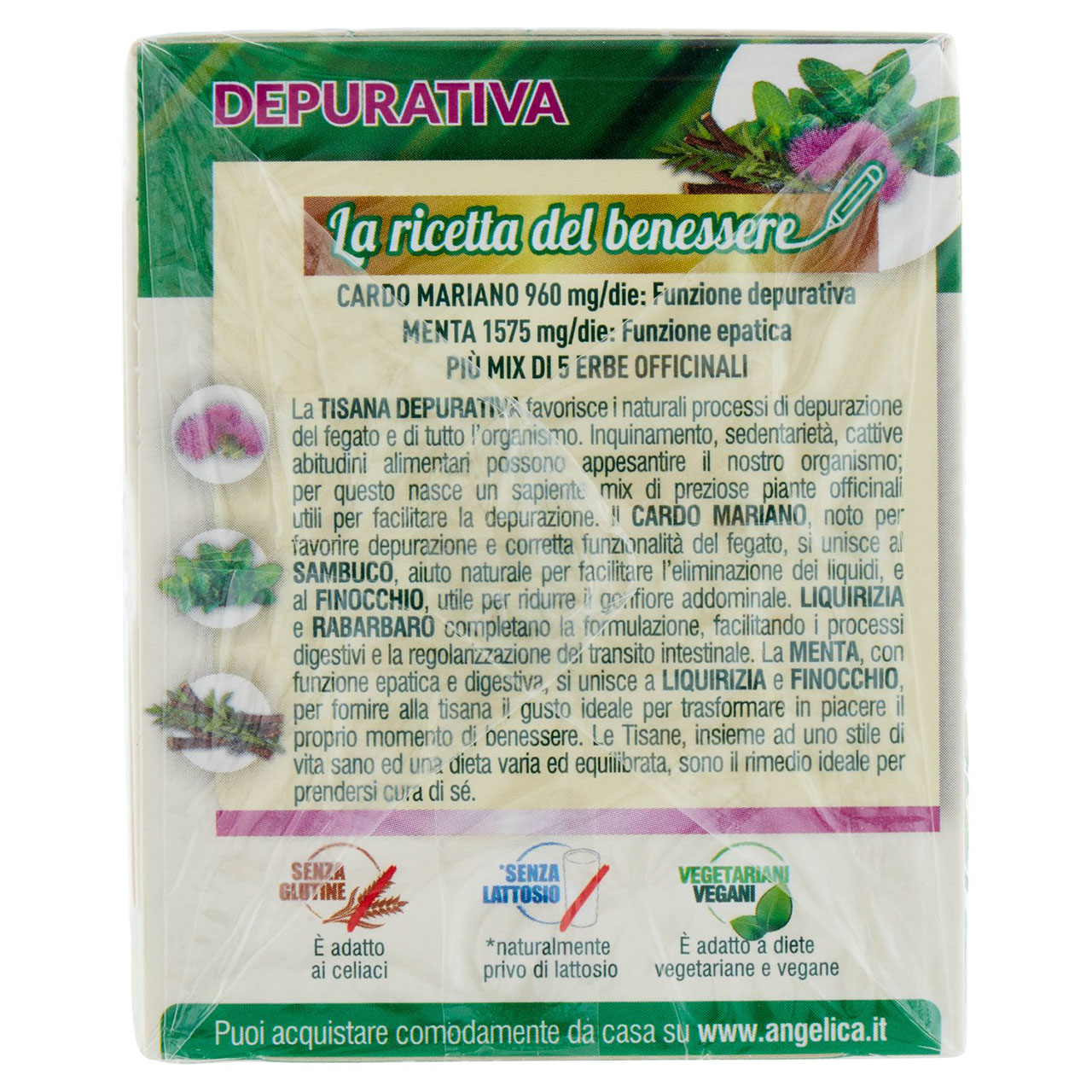 L'Angelica Le Tisane Nutraceutica Depurativa