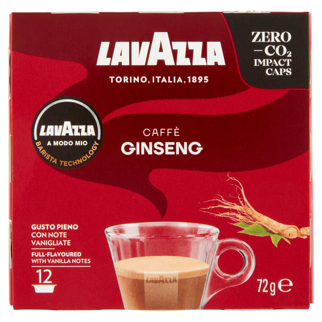 Lavazza A Modo Mio, Caffè Ginseng 12 Capsule