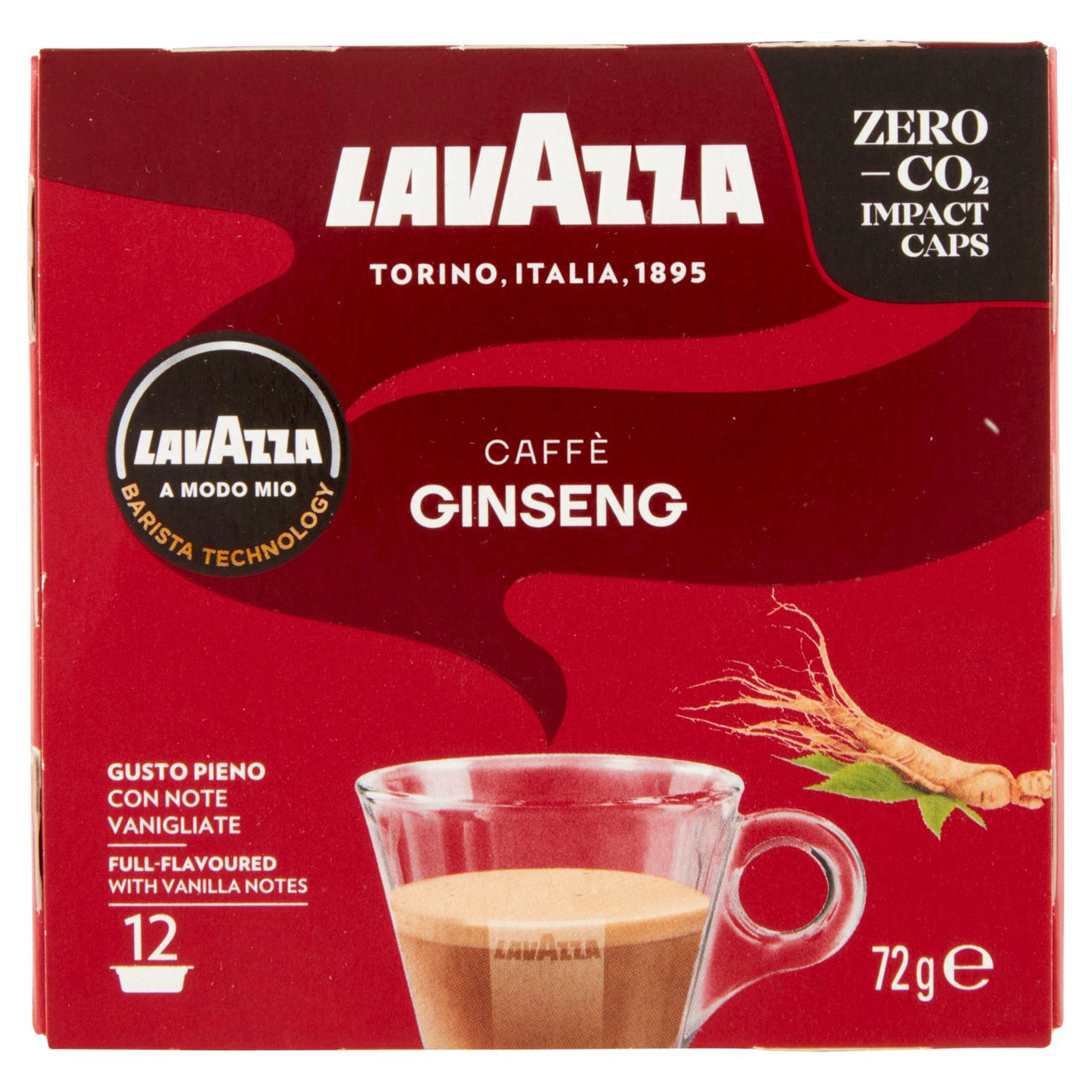 Lavazza A Modo Mio, Caffè Ginseng 12 Capsule